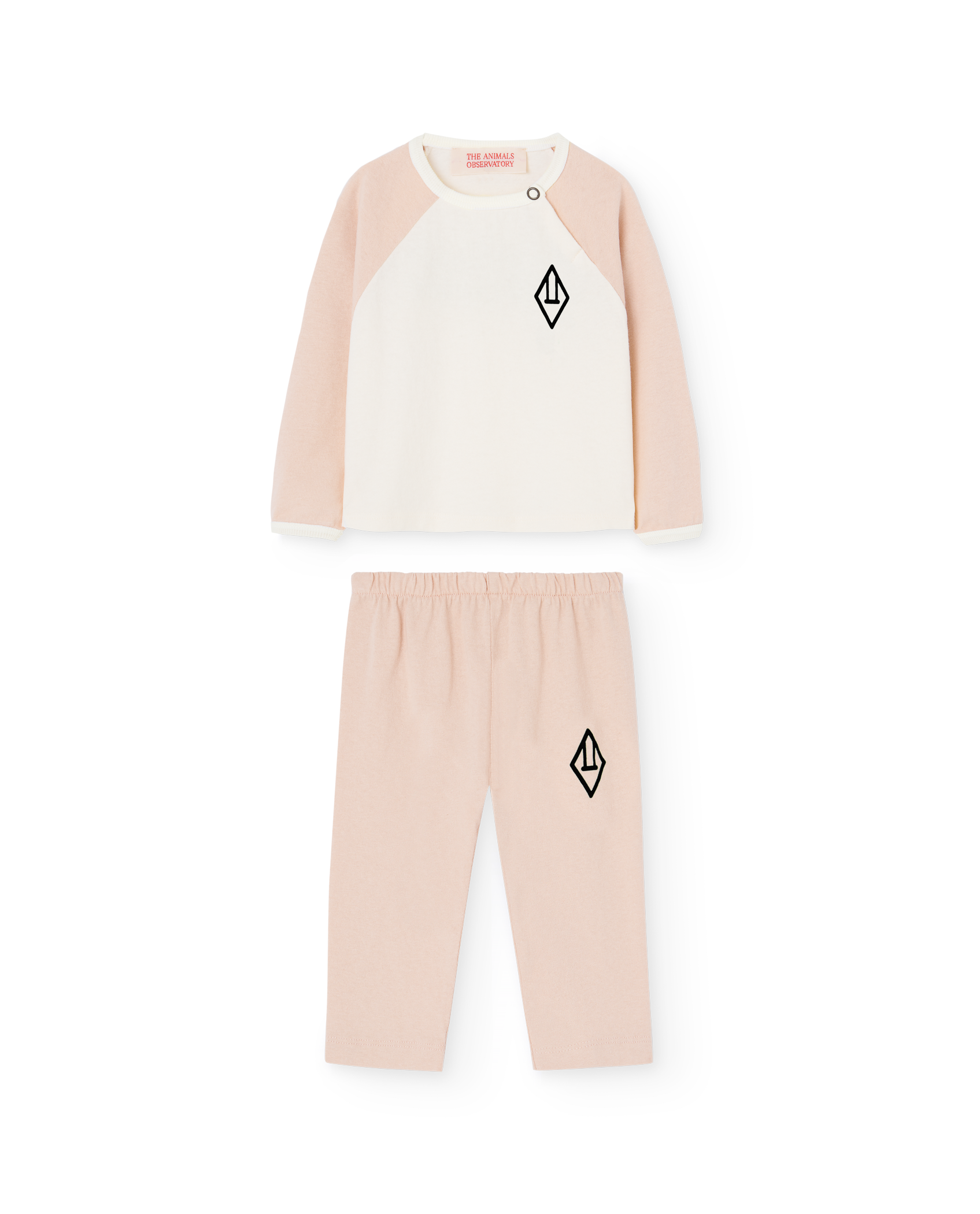 Rose Bicolor Baby Two Piece Set PRODUCT FRONT