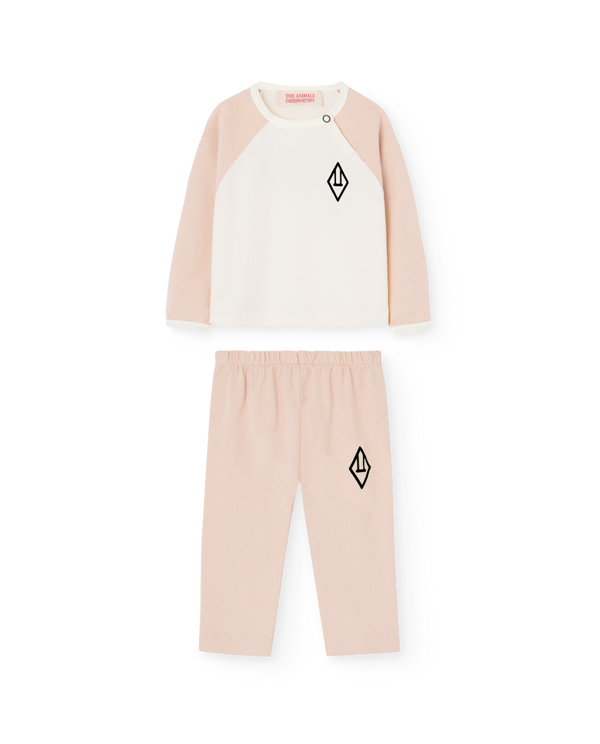 Rose Bicolor Baby Two Piece Set PRODUCT FRONT