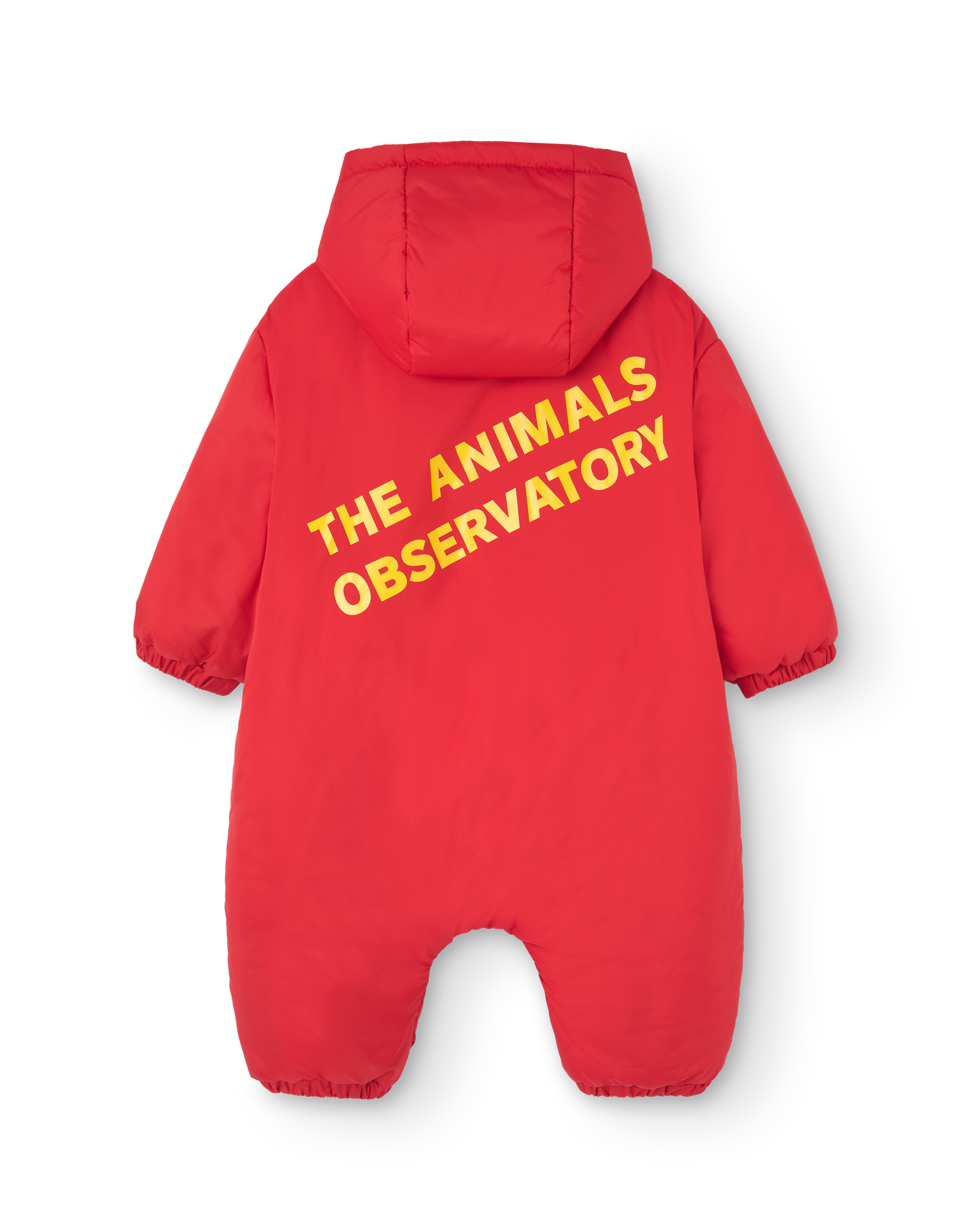 Red Bumblebee Baby Snowsuit PRODUCT BACK