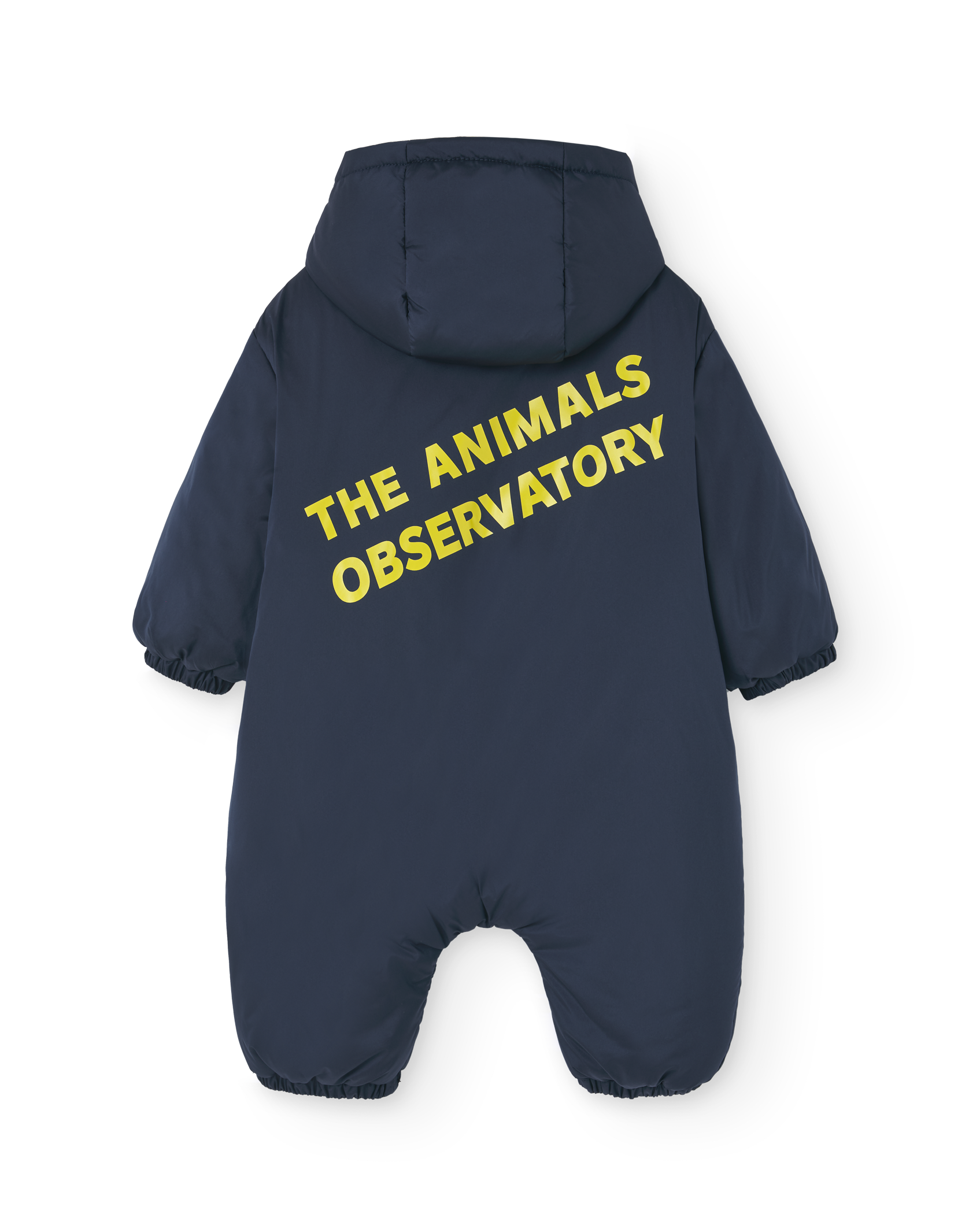 Navy Bumblebee Baby Snowsuit PRODUCT BACK