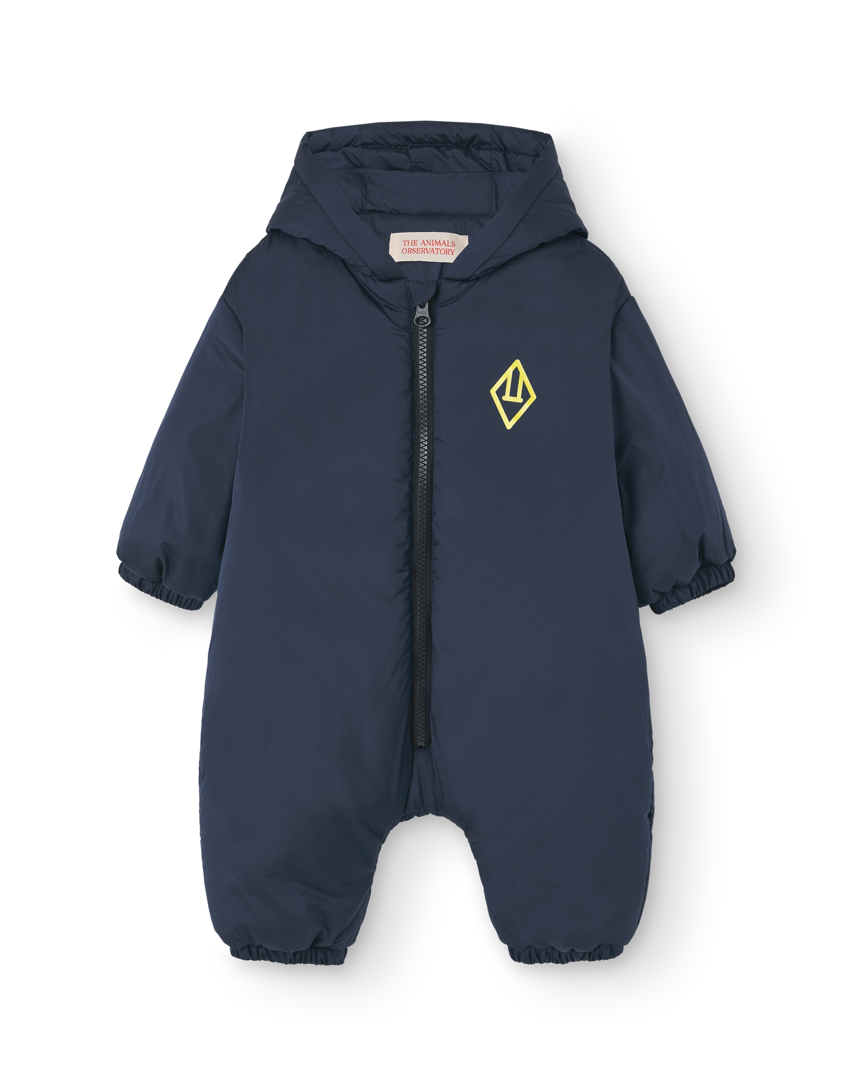 Navy Bumblebee Baby Snowsuit PRODUCT FRONT