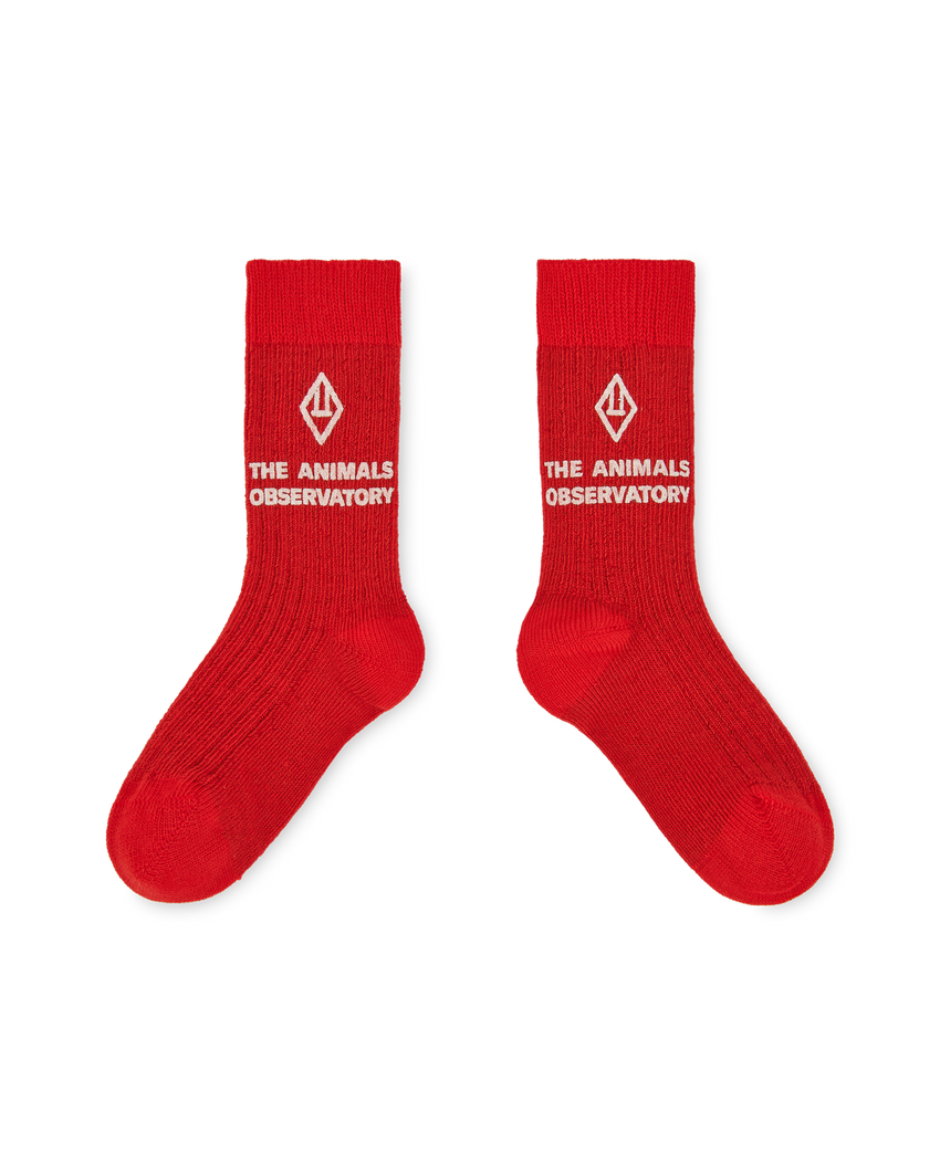 Red Worm Baby Socks PRODUCT FRONT