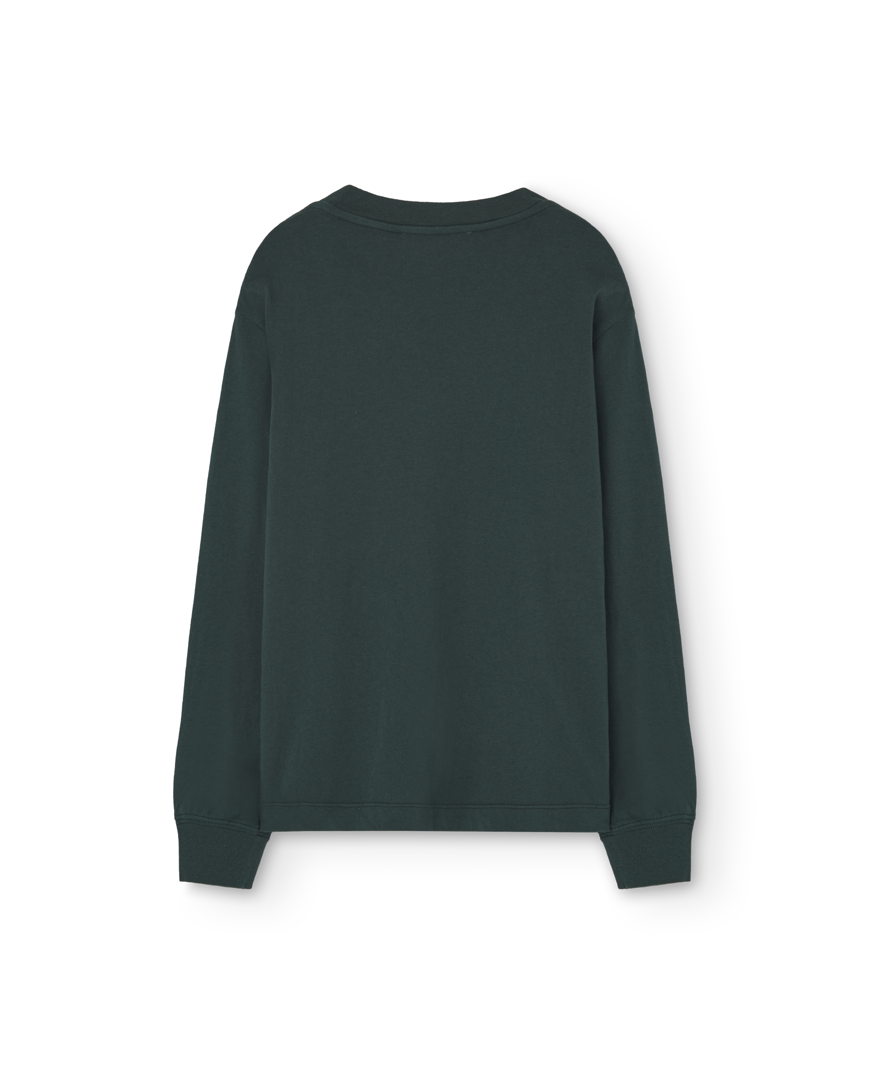 Dark Green Aries Long Sleeve T-Shirt PRODUCT BACK