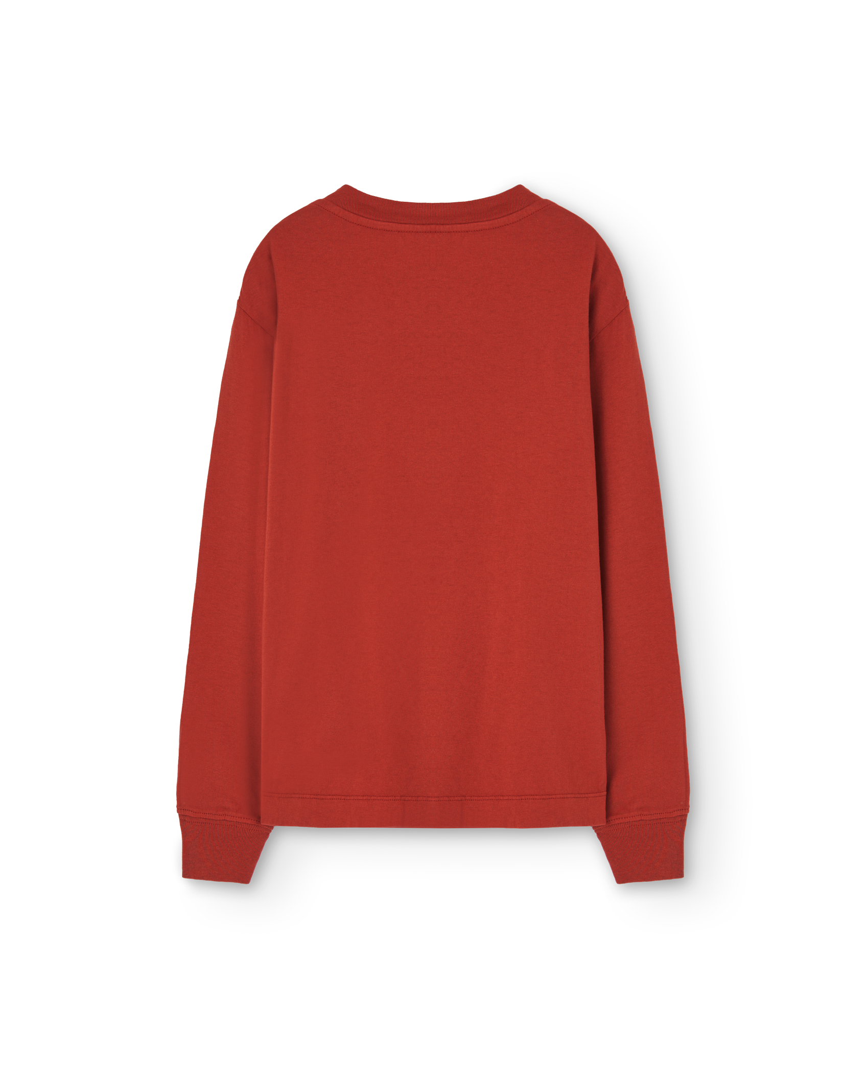 Maroon Aries Long Sleeve T-Shirt PRODUCT BACK