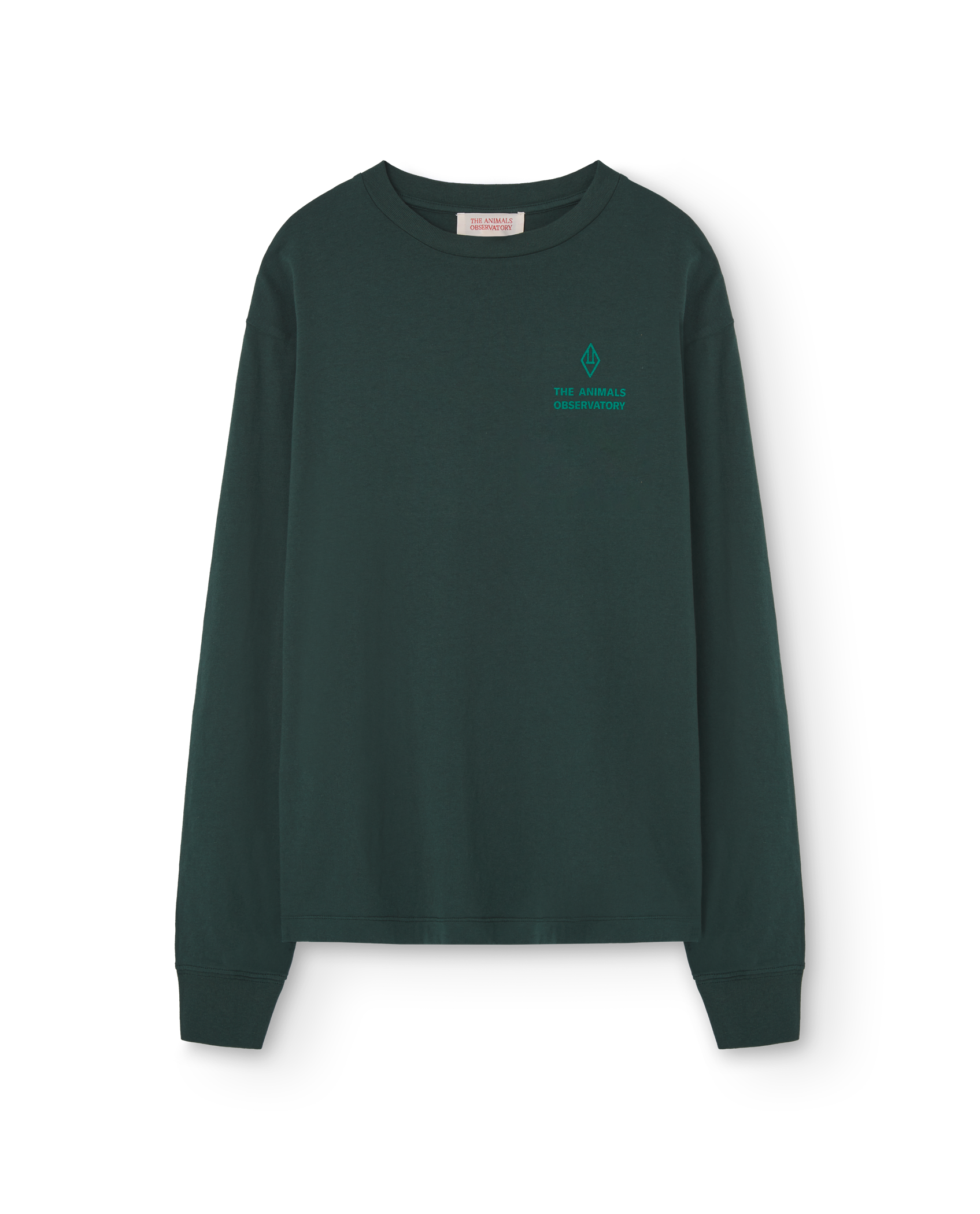 Dark Green Aries Woman Long Sleeve T-Shirt PRODUCT FRONT