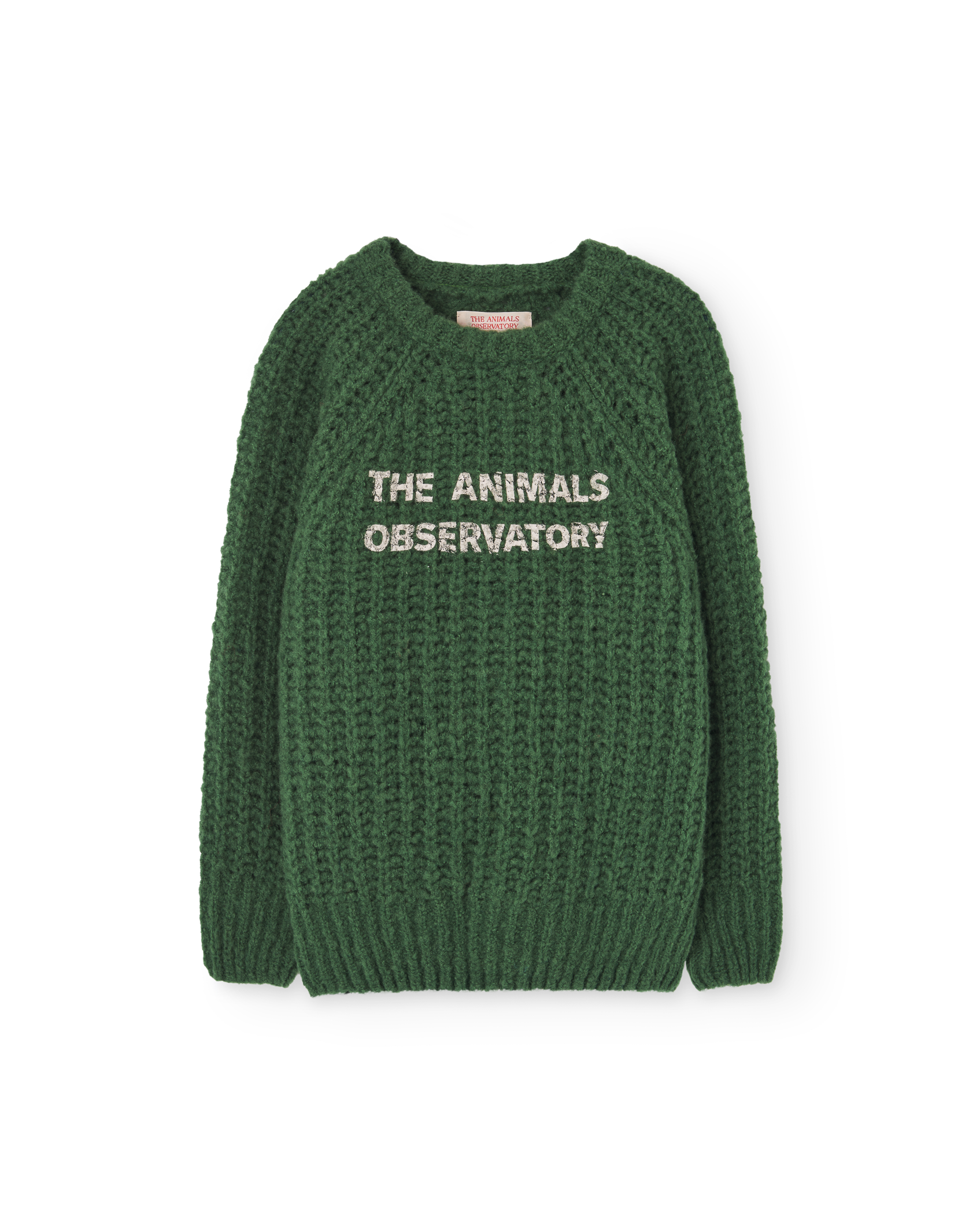 Dark Green Plain Bull Sweater PRODUCT FRONT