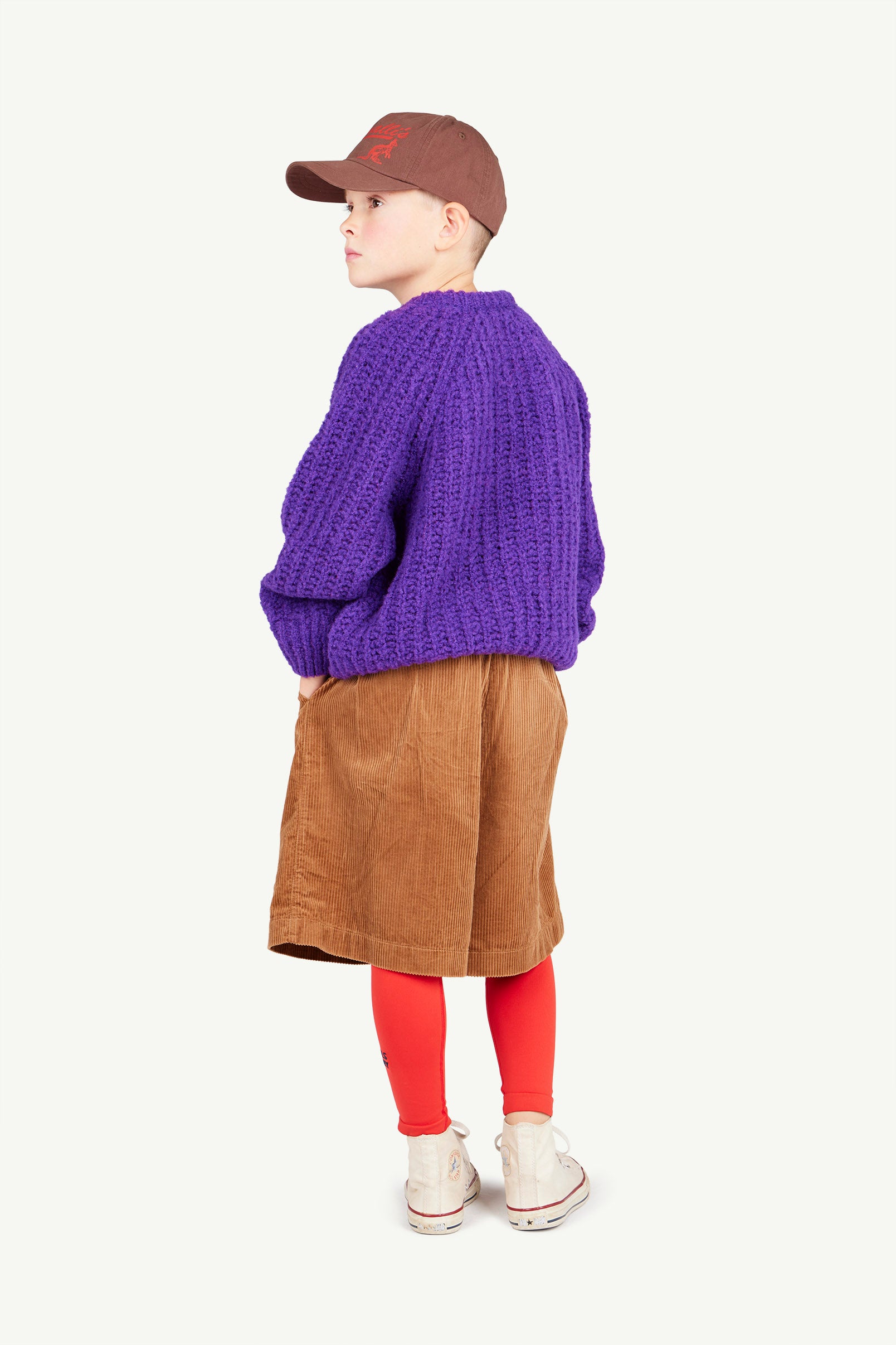 Purple Plain Bull Sweater