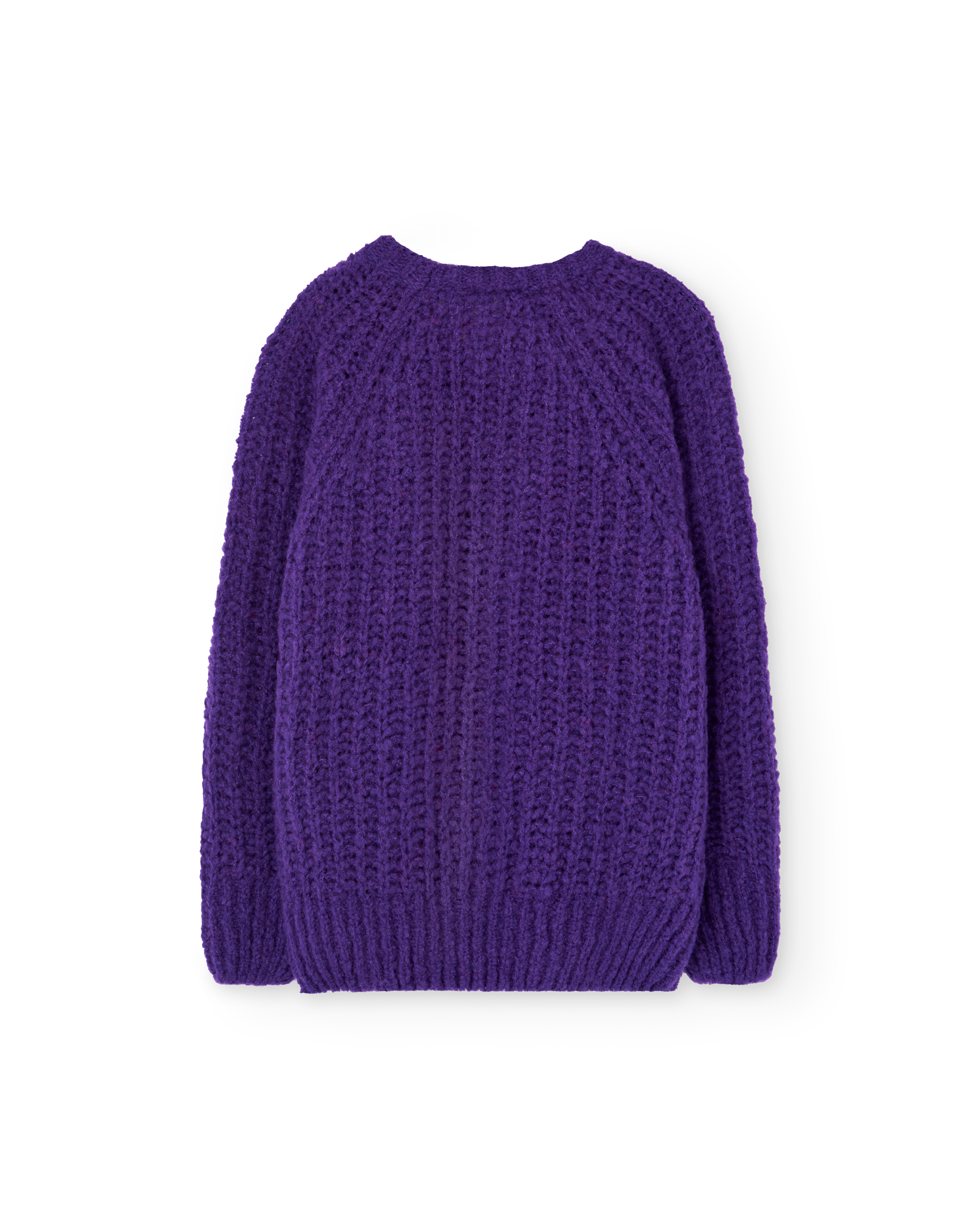 Purple Plain Bull Sweater PRODUCT BACK