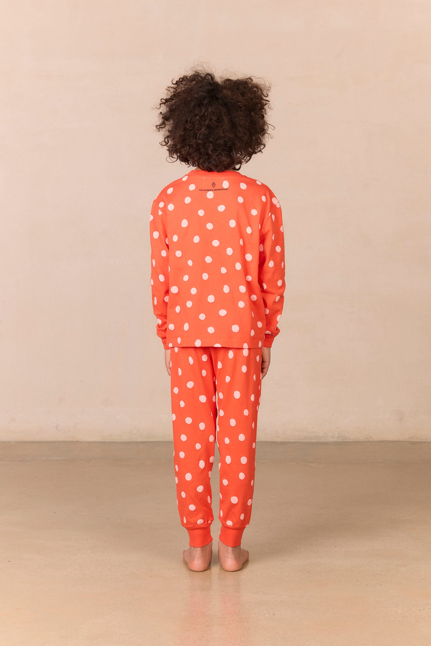 Red llama pyjama MODEL BACK