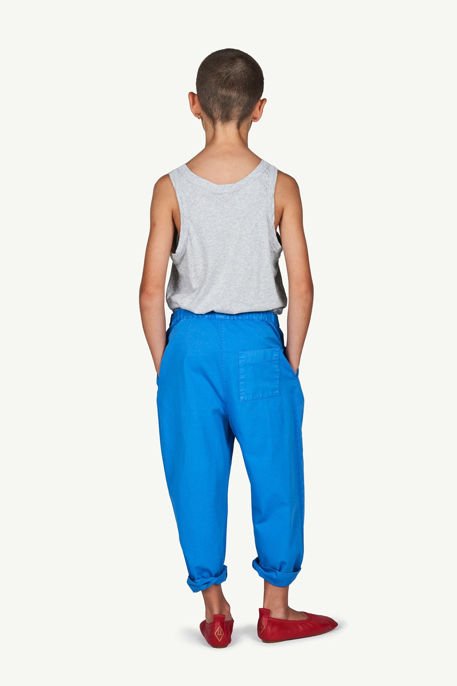 Blue Logo Elephant Trousers MODEL BACK