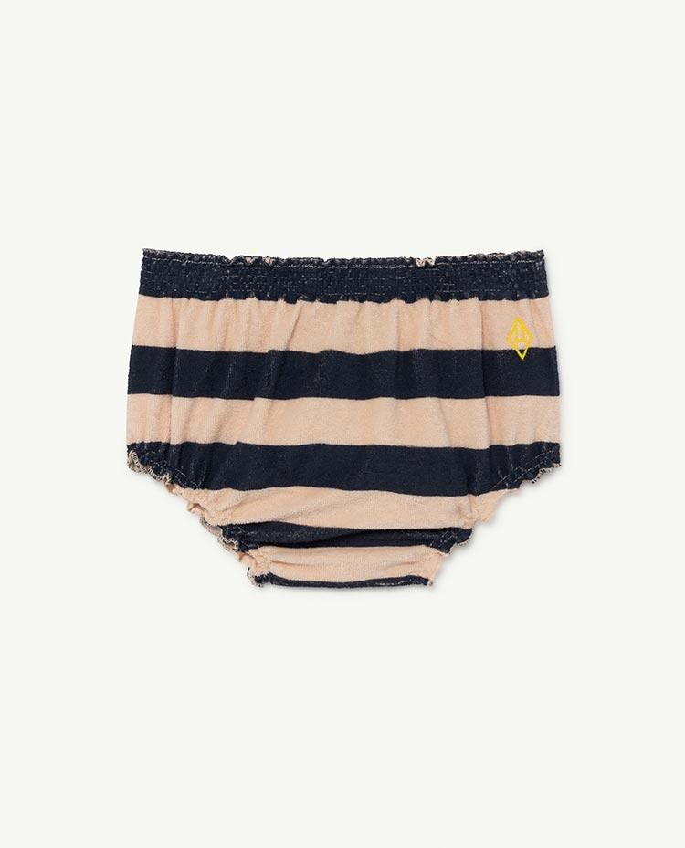 Peachy Stripes Toads Baby Culotte COVER