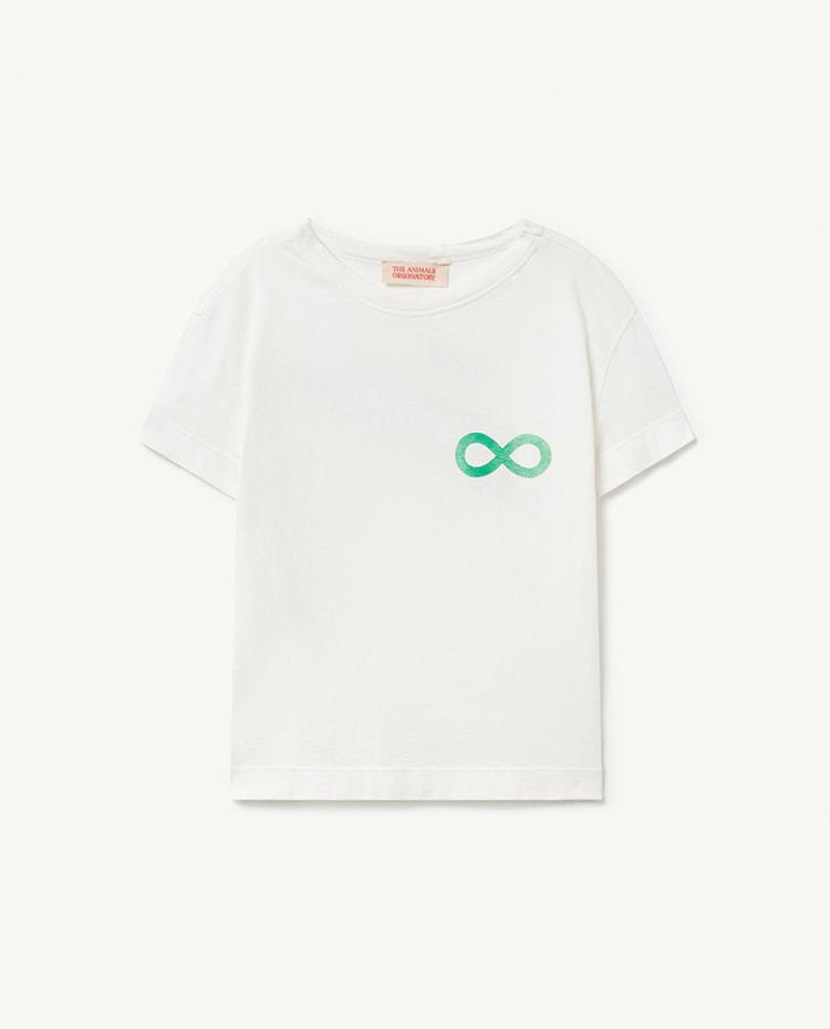 White Infinite Rooster T-Shirt COVER