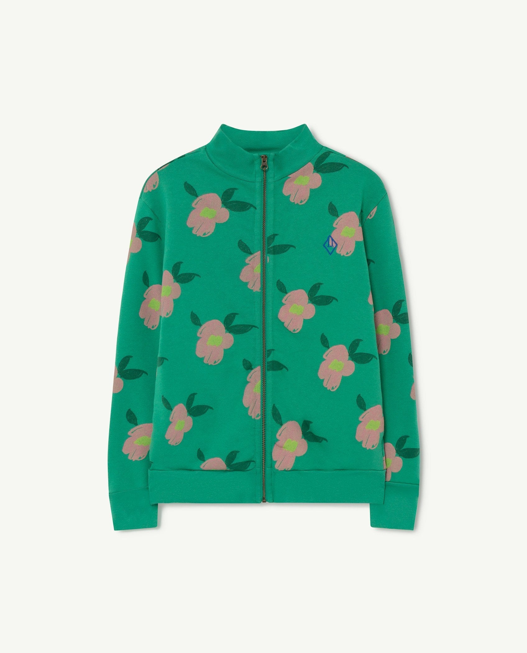 Green Flowers Zebra Sweatshirt PRODUCT FRONT