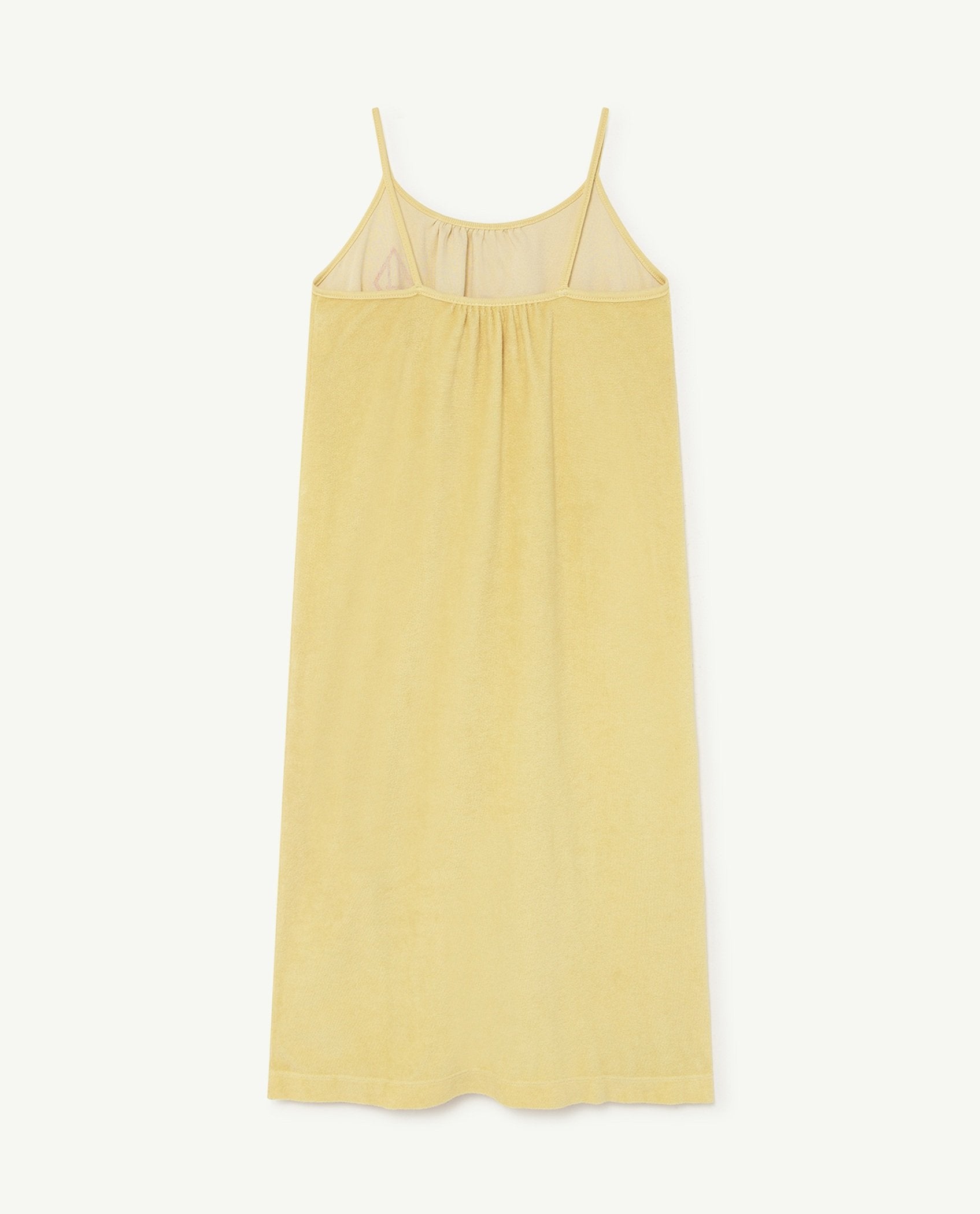 Yellow Logo Gazel Dress PRODUCT BACK