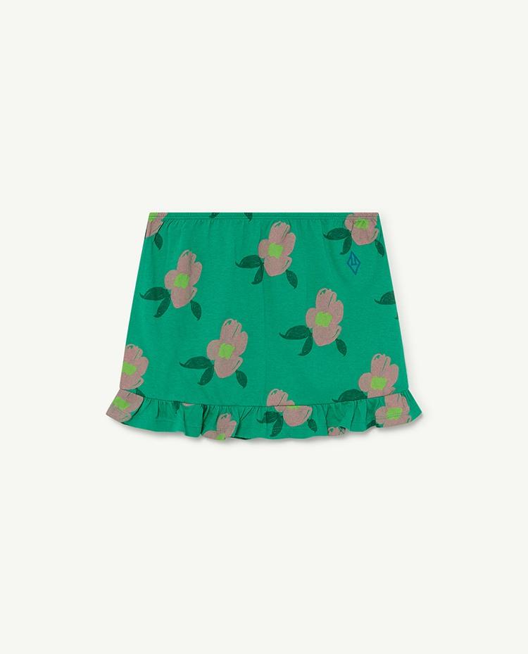 Green Flowers Ferret Skirt COVER