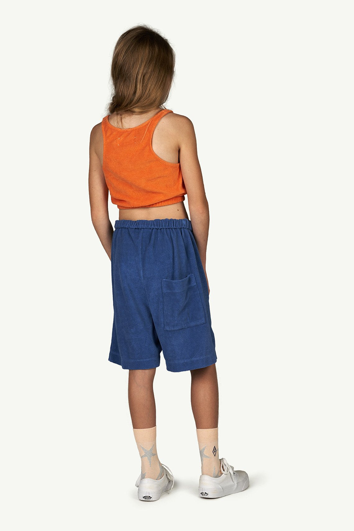 Blue Logo Sardine Trousers MODEL BACK