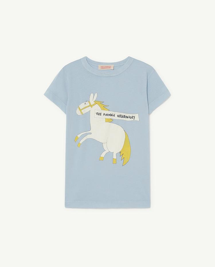 Blue Horse Hippo T-Shirt COVER