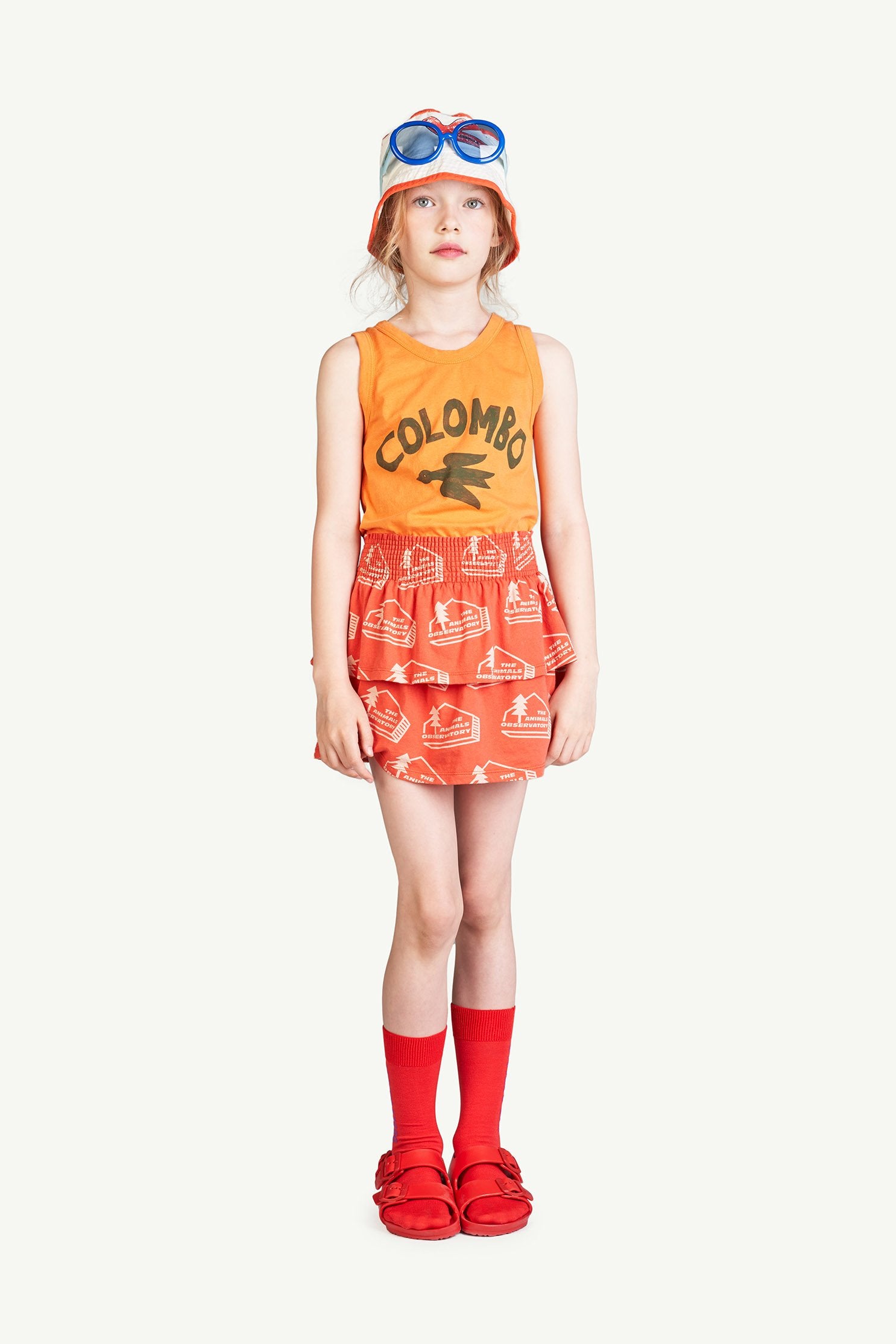 Orange Colombo Frog T-Shirt MODEL FRONT