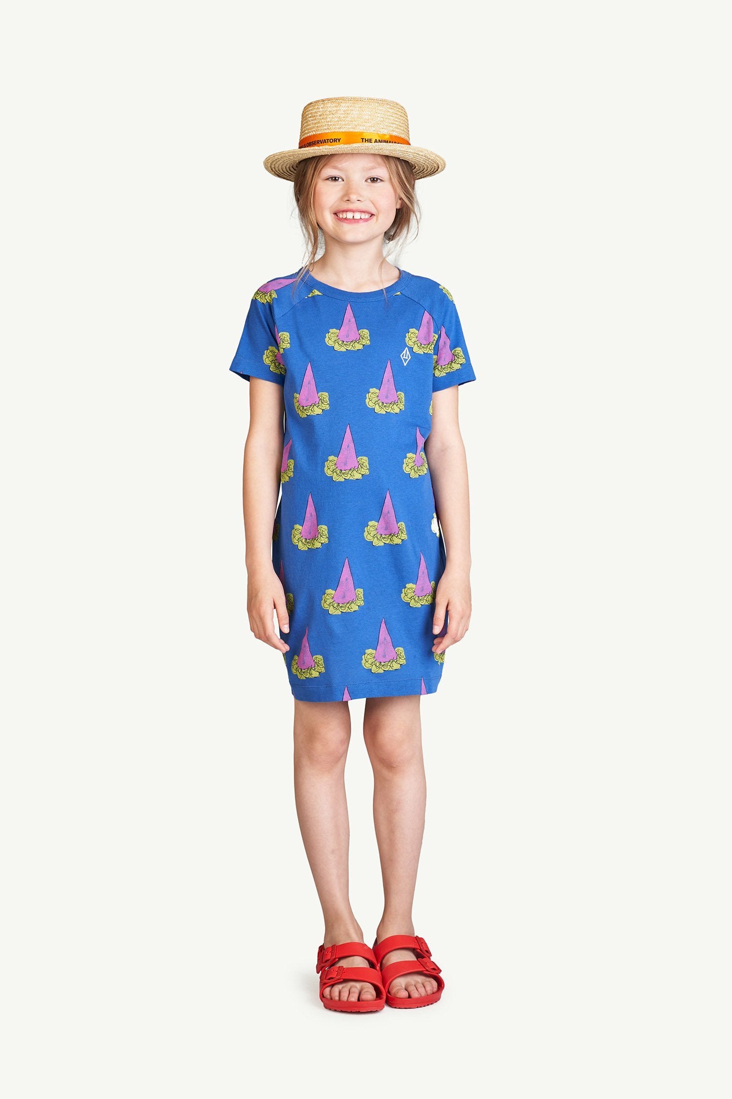 Deep Blue Gorilla Dress MODEL FRONT