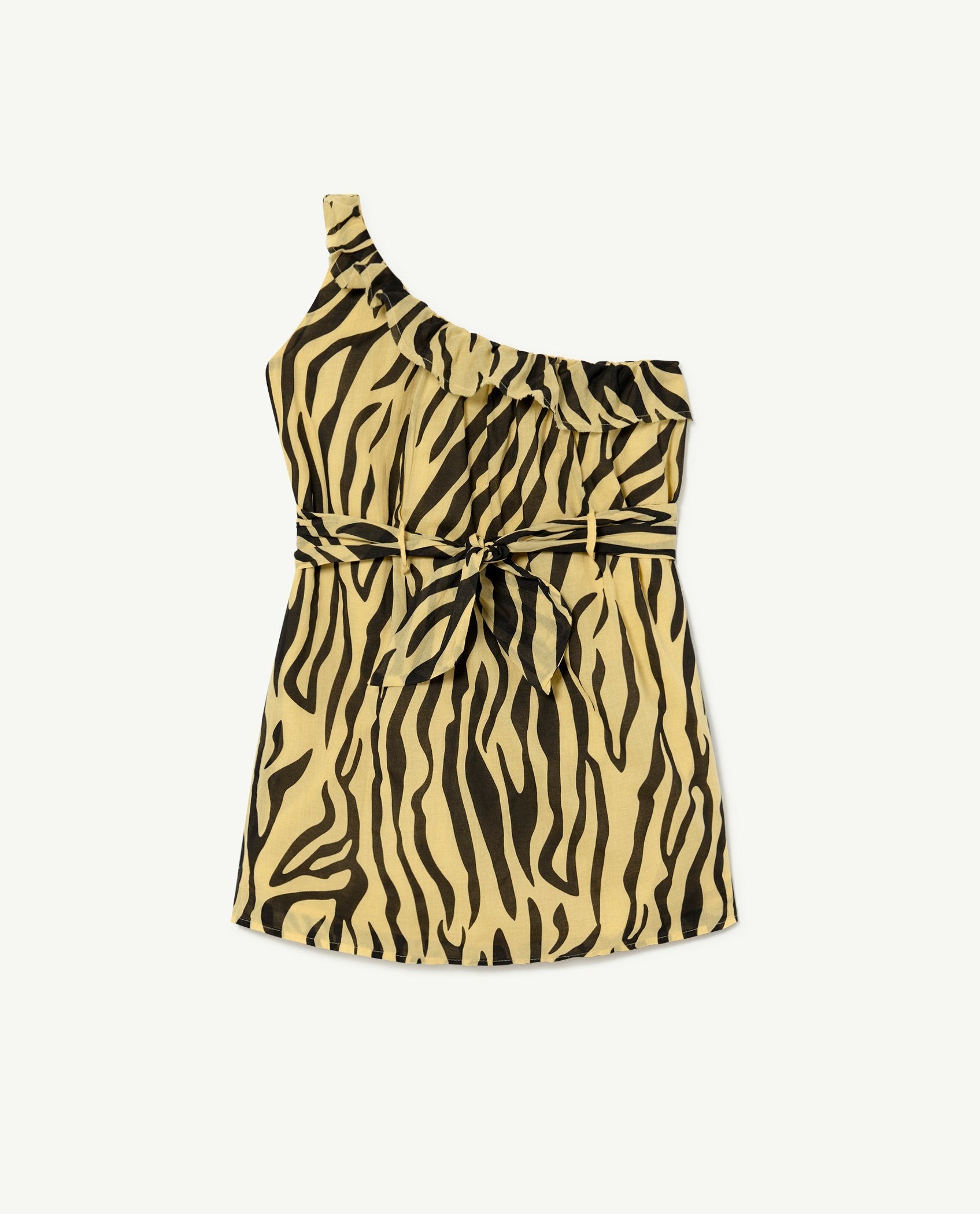 Yellow Zebra Weasel Dress PRODUCT BACK