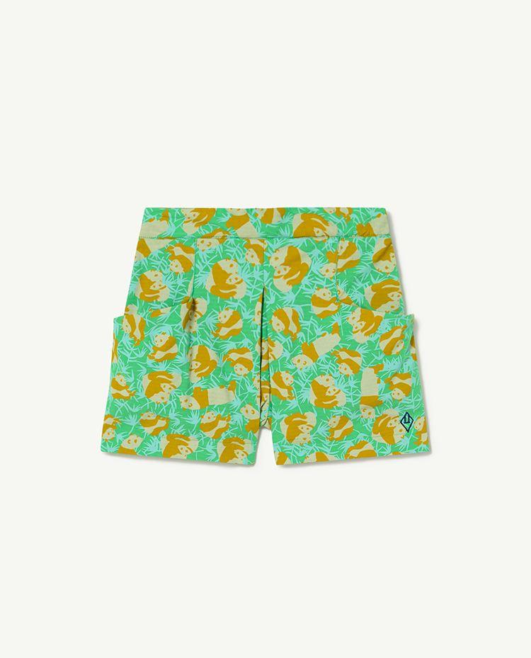 Green Flowers Monkey Pants COVER