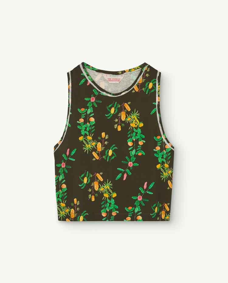 Deep Brown Frog Tank Top COVER