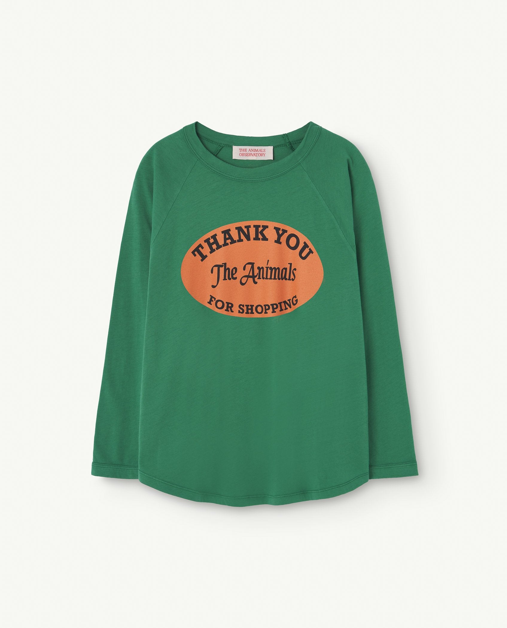 Green Anteater Long Sleeve T-Shirt PRODUCT FRONT