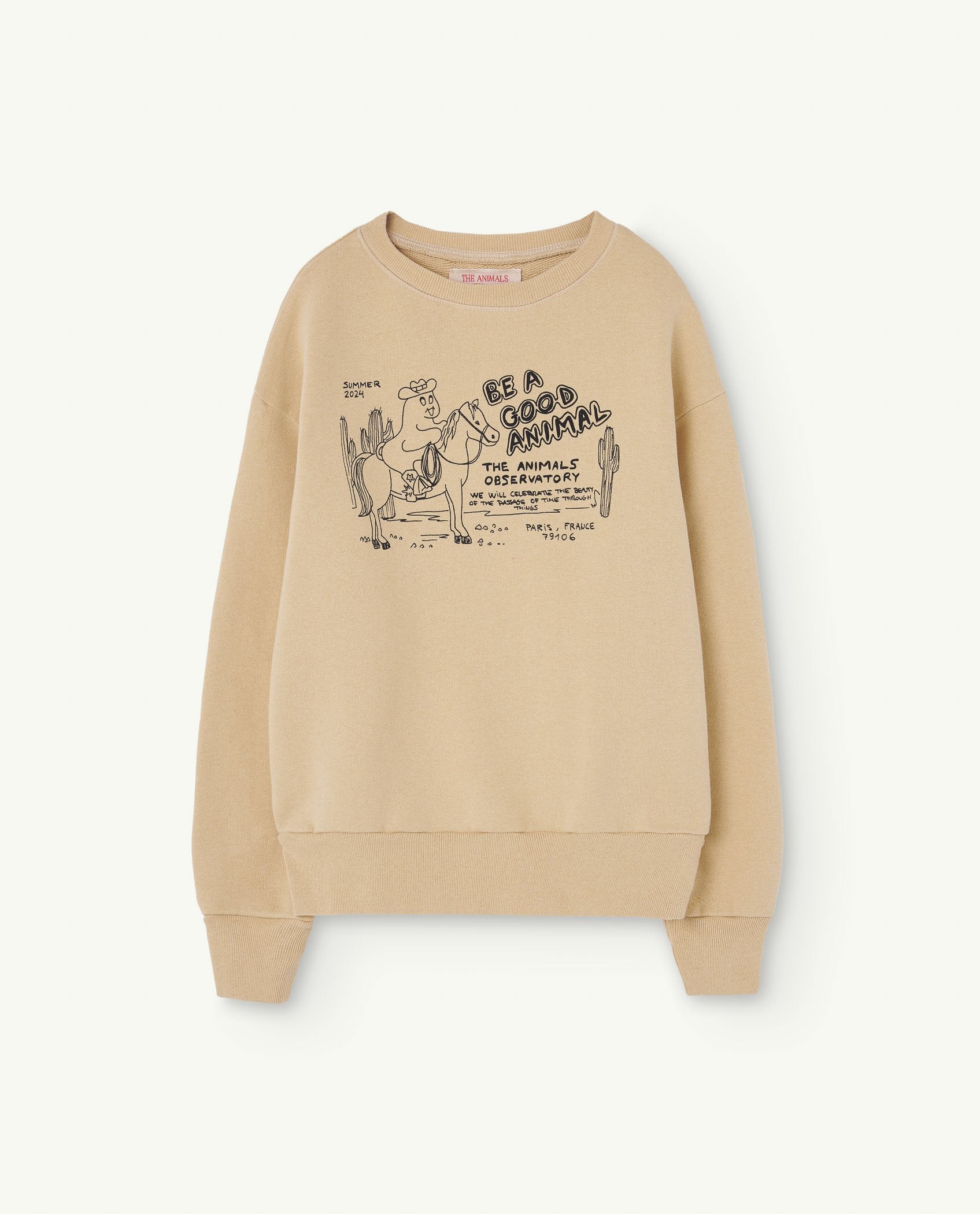 Western Beige Bear Sweatshirt | The Animals Observatory