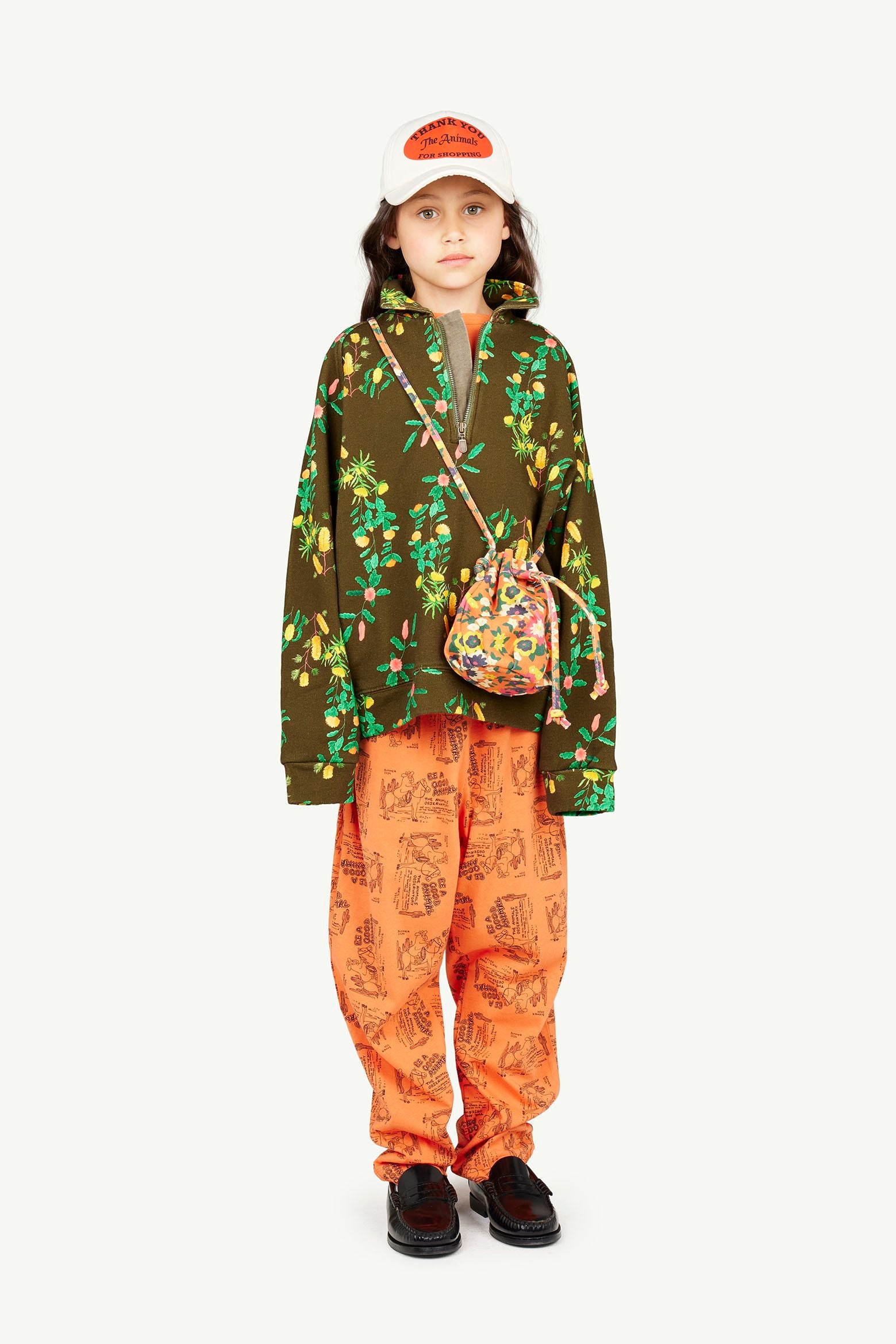 Orange Camaleon Pants MODEL FRONT