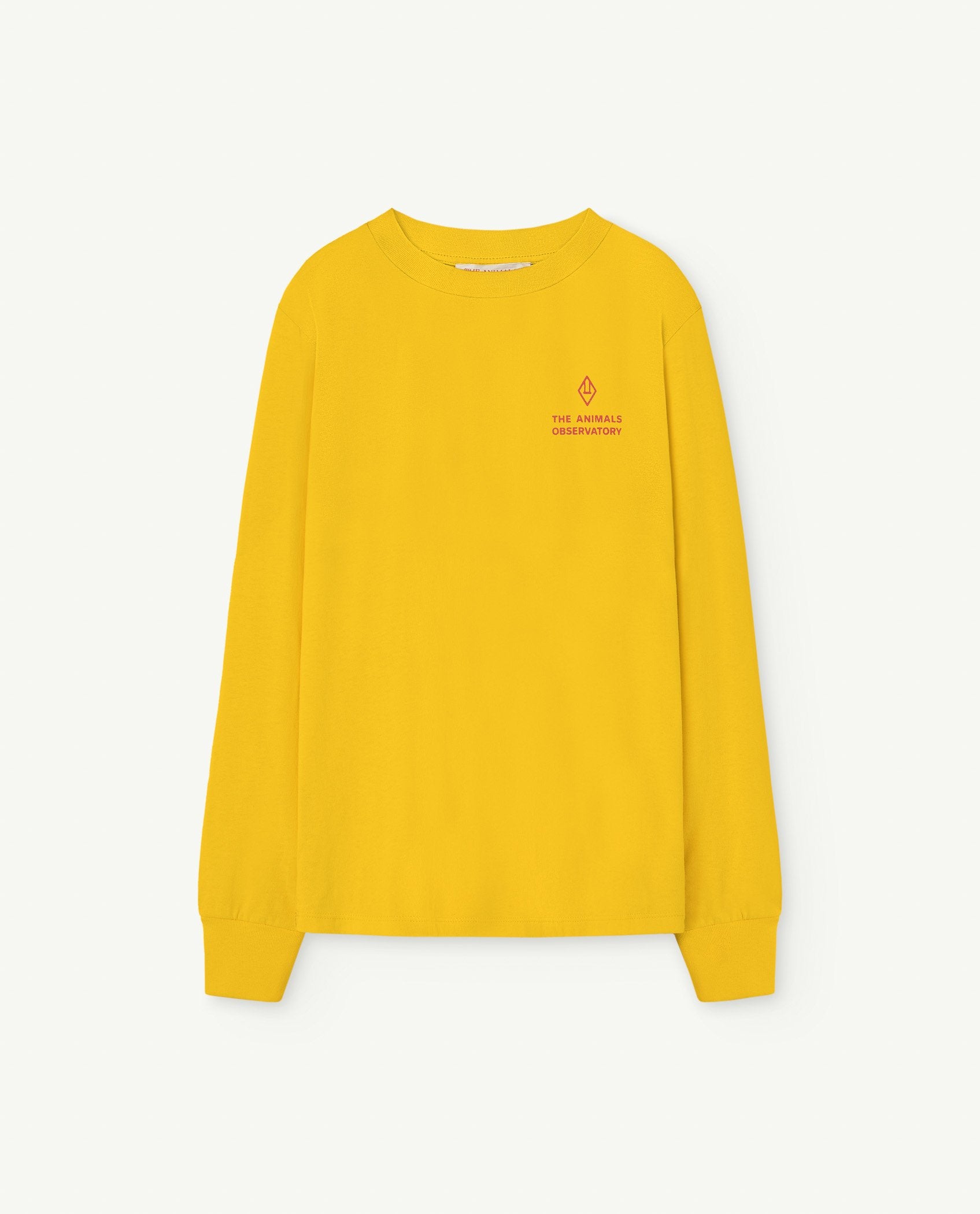 Yellow Aries Kids Long Sleeve T-Shirt PRODUCT FRONT