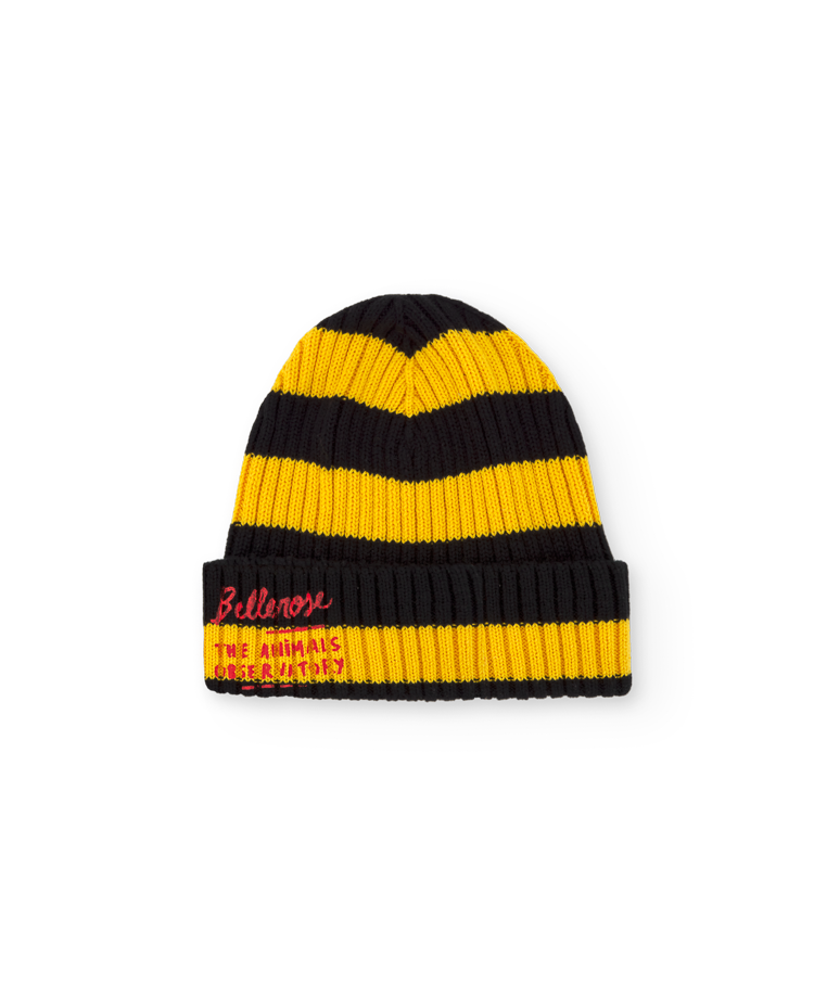 Bonnet stripes gaur jaune