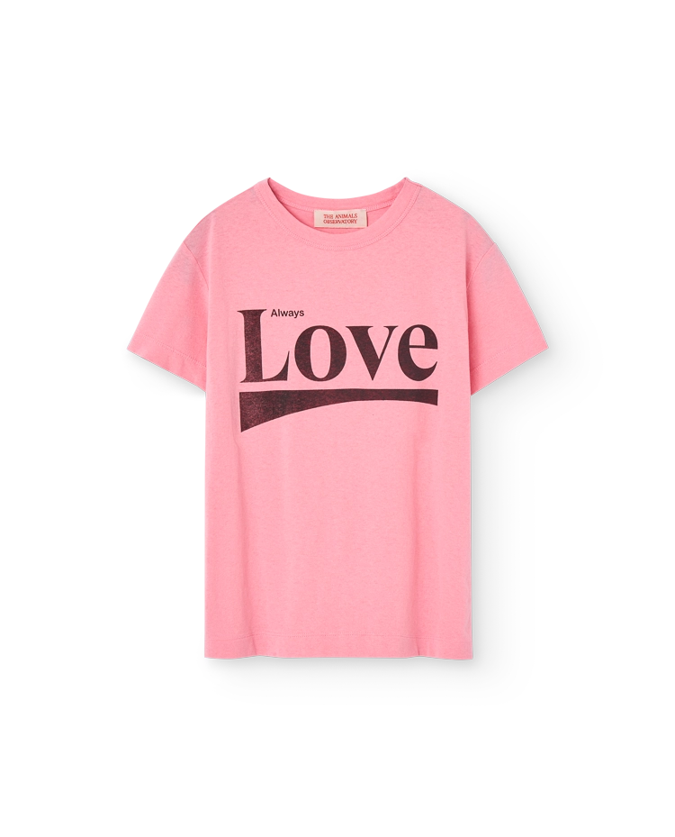 Pink Love Rooster T-Shirt COVER