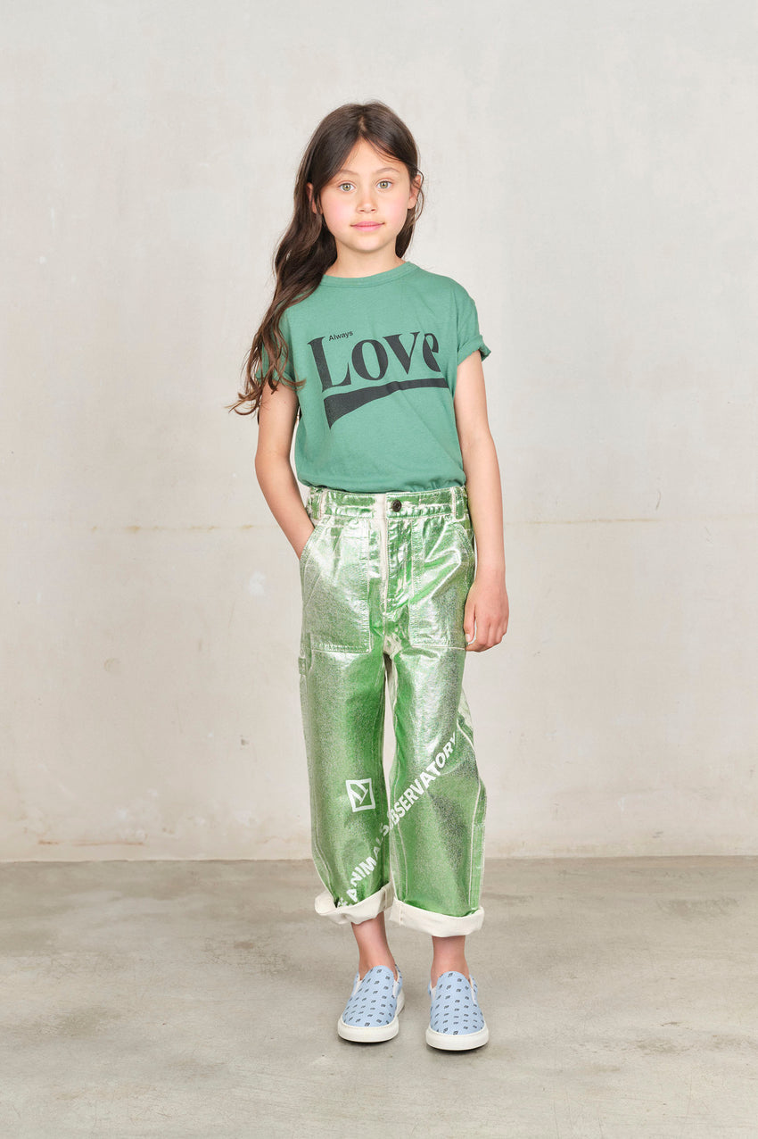 Green Love Rooster T-Shirt MODEL FRONT