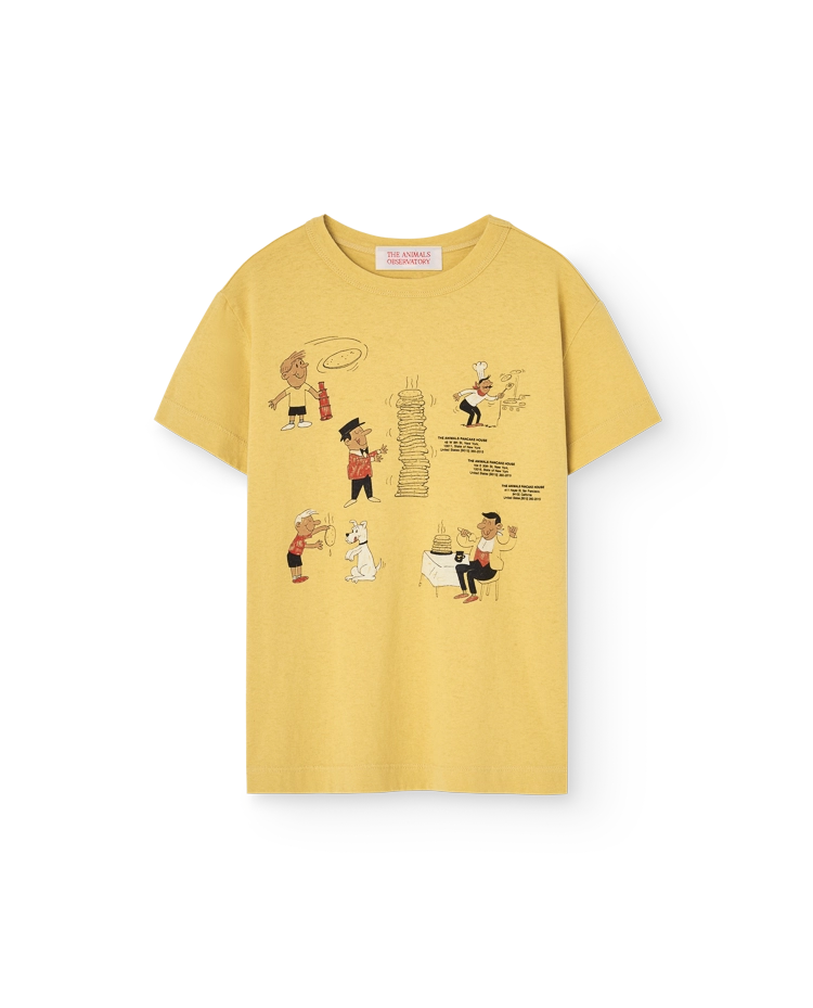 Yellow Comic Rooster T-Shirt COVER