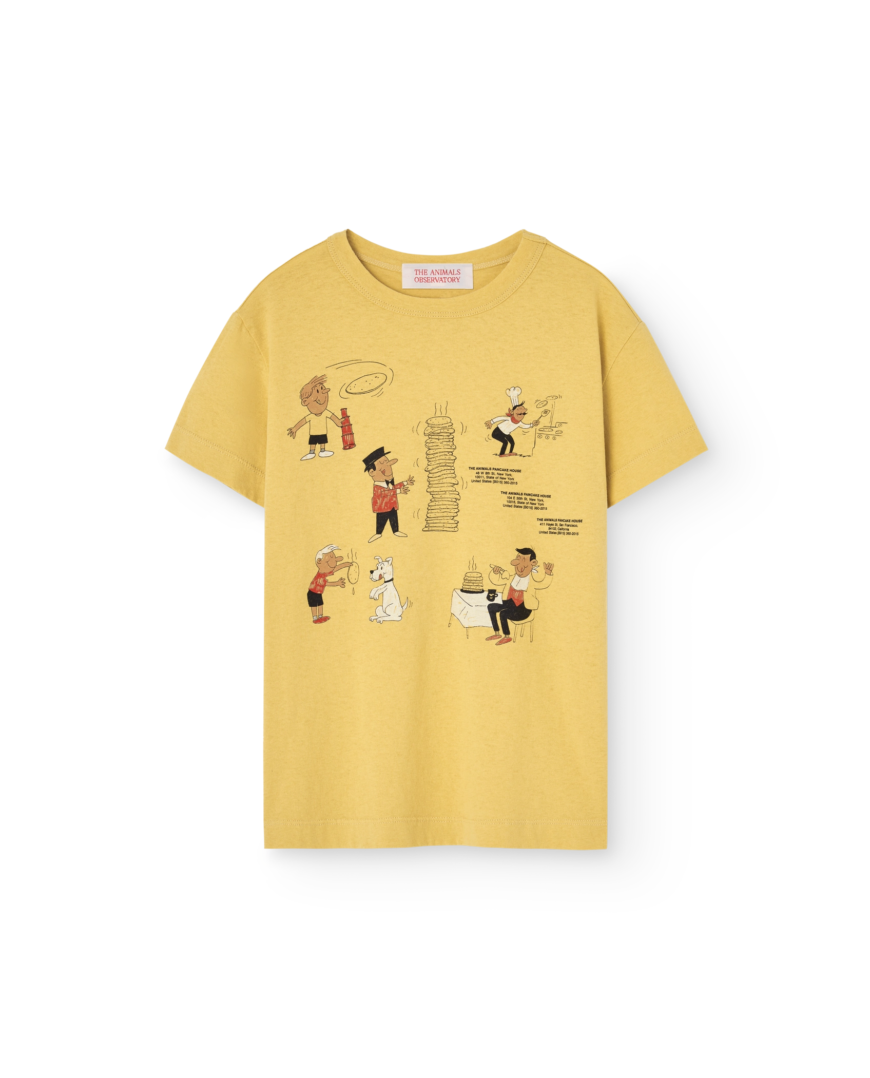 Yellow Comic Rooster T-Shirt PRODUCT FRONT