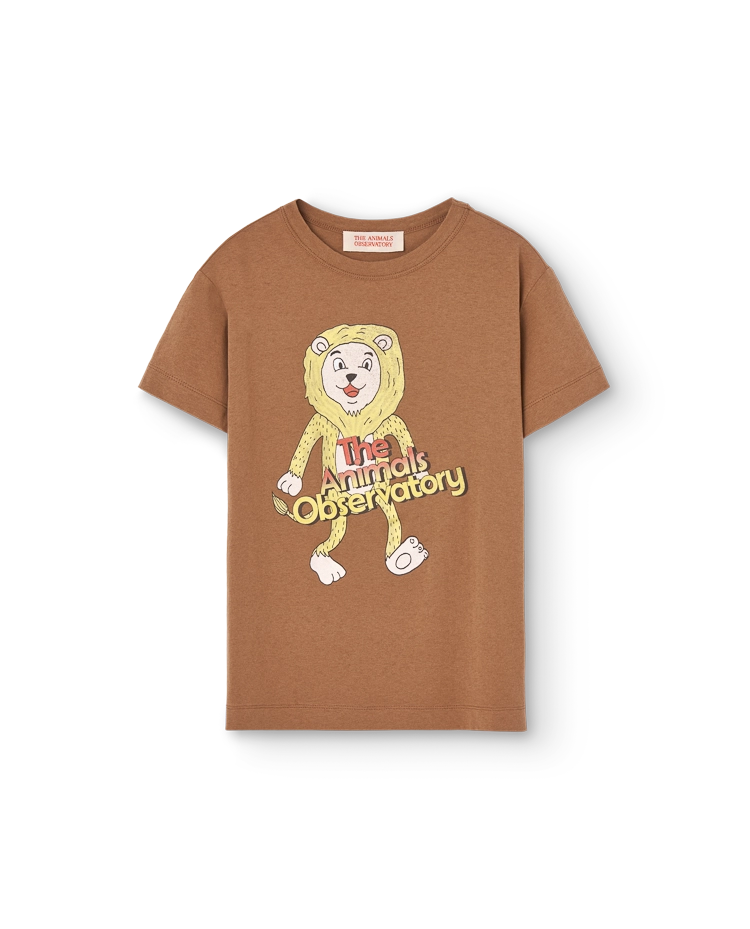 Brown Lion Rooster T-Shirt COVER