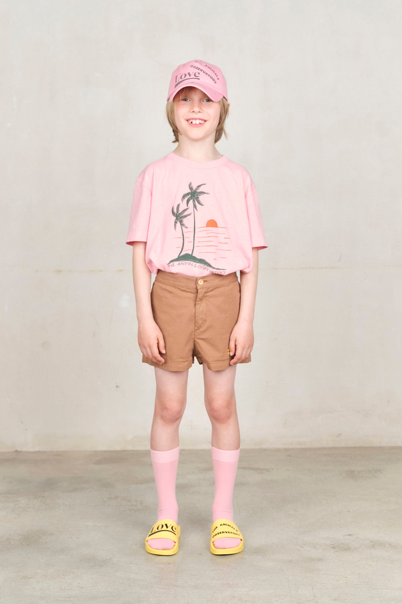 Pink Sunset Big Rooster T-Shirt MODEL FRONT