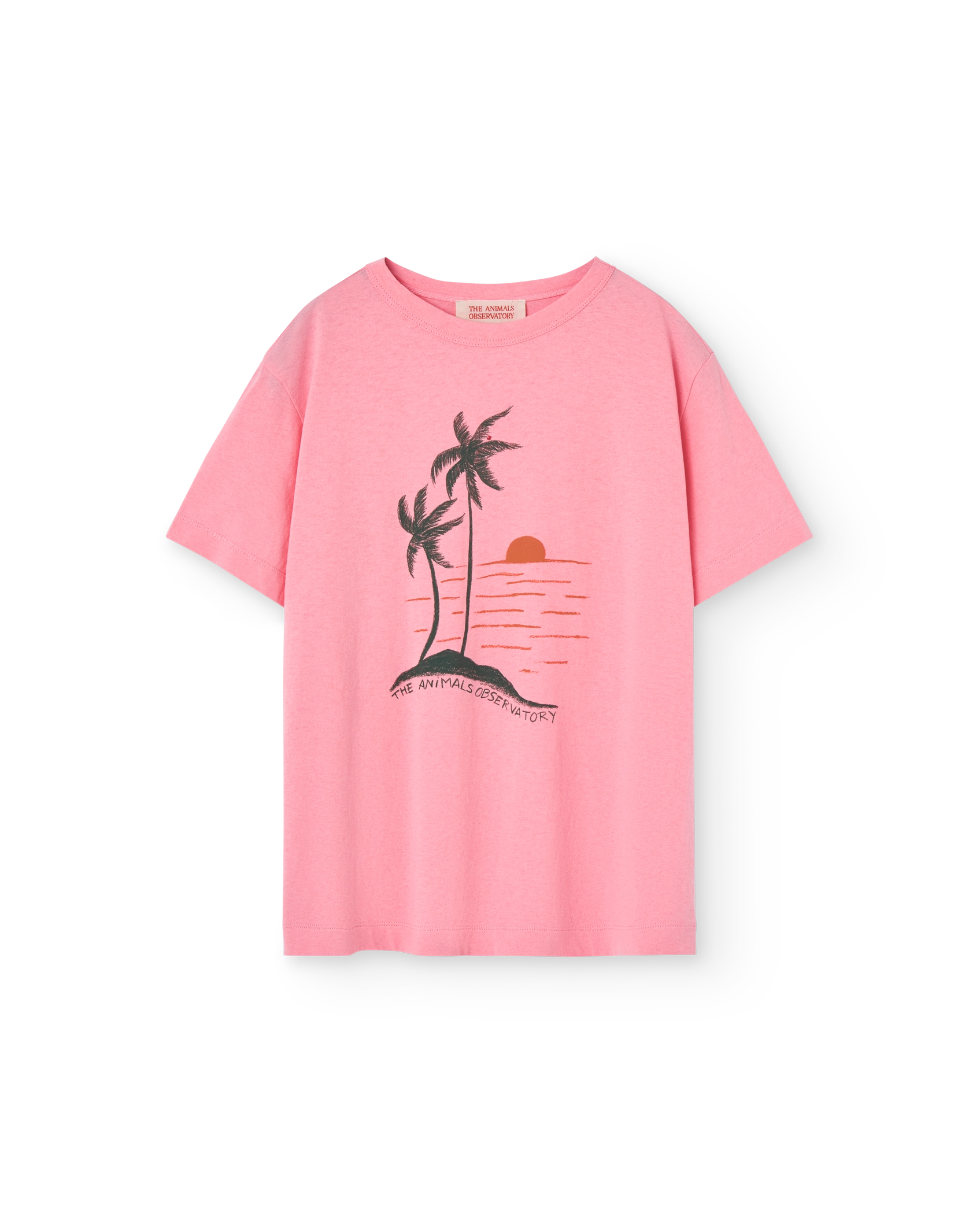 Pink Sunset Big Rooster T-Shirt PRODUCT FRONT