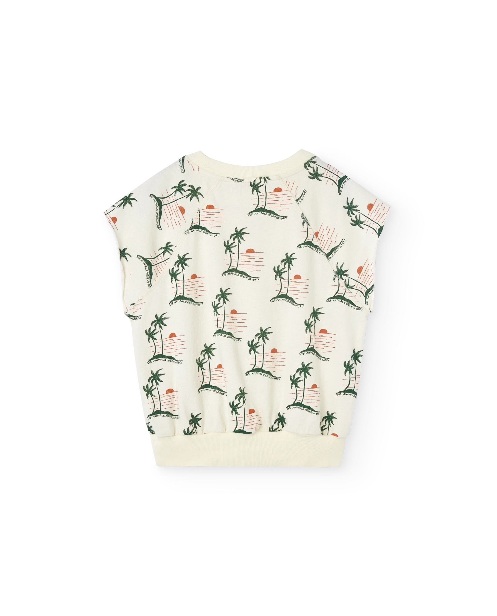 White Sunset Squab T-Shirt PRODUCT BACK