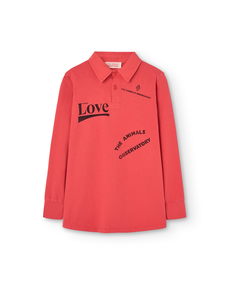 Red Love Eel Polo Shirt COVER