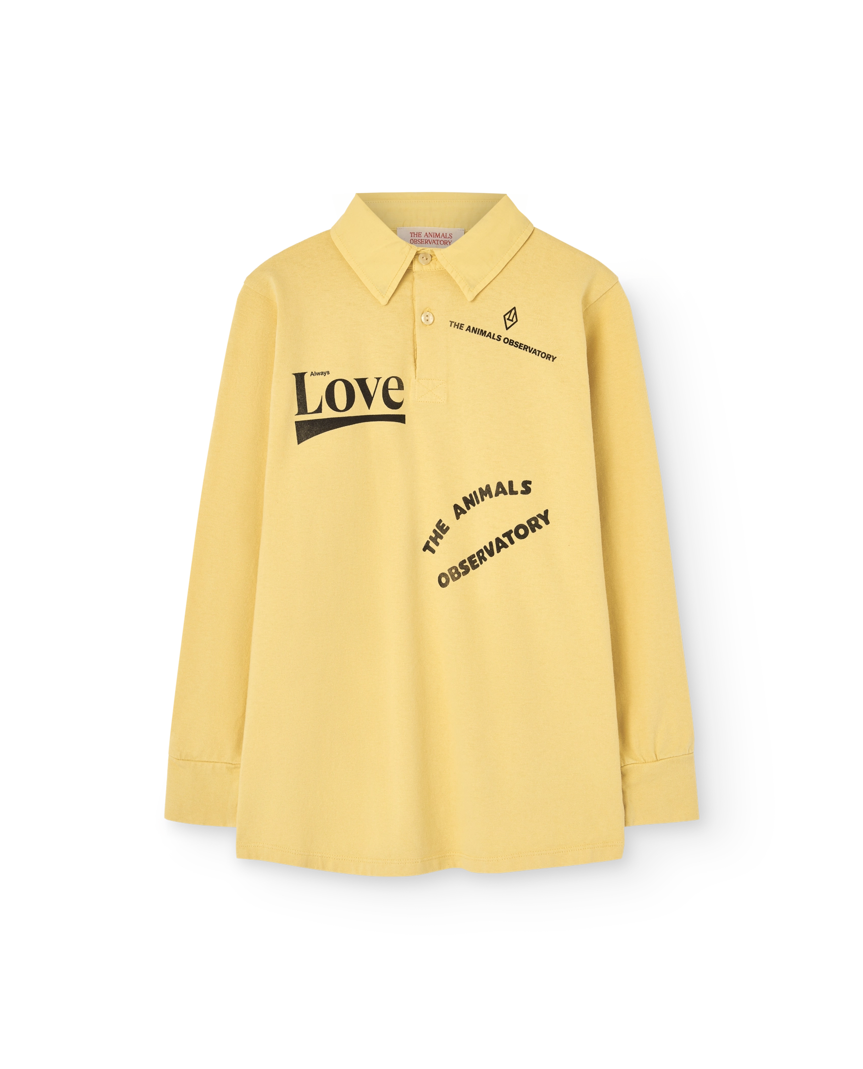 Yellow Love Eel Polo Shirt PRODUCT FRONT