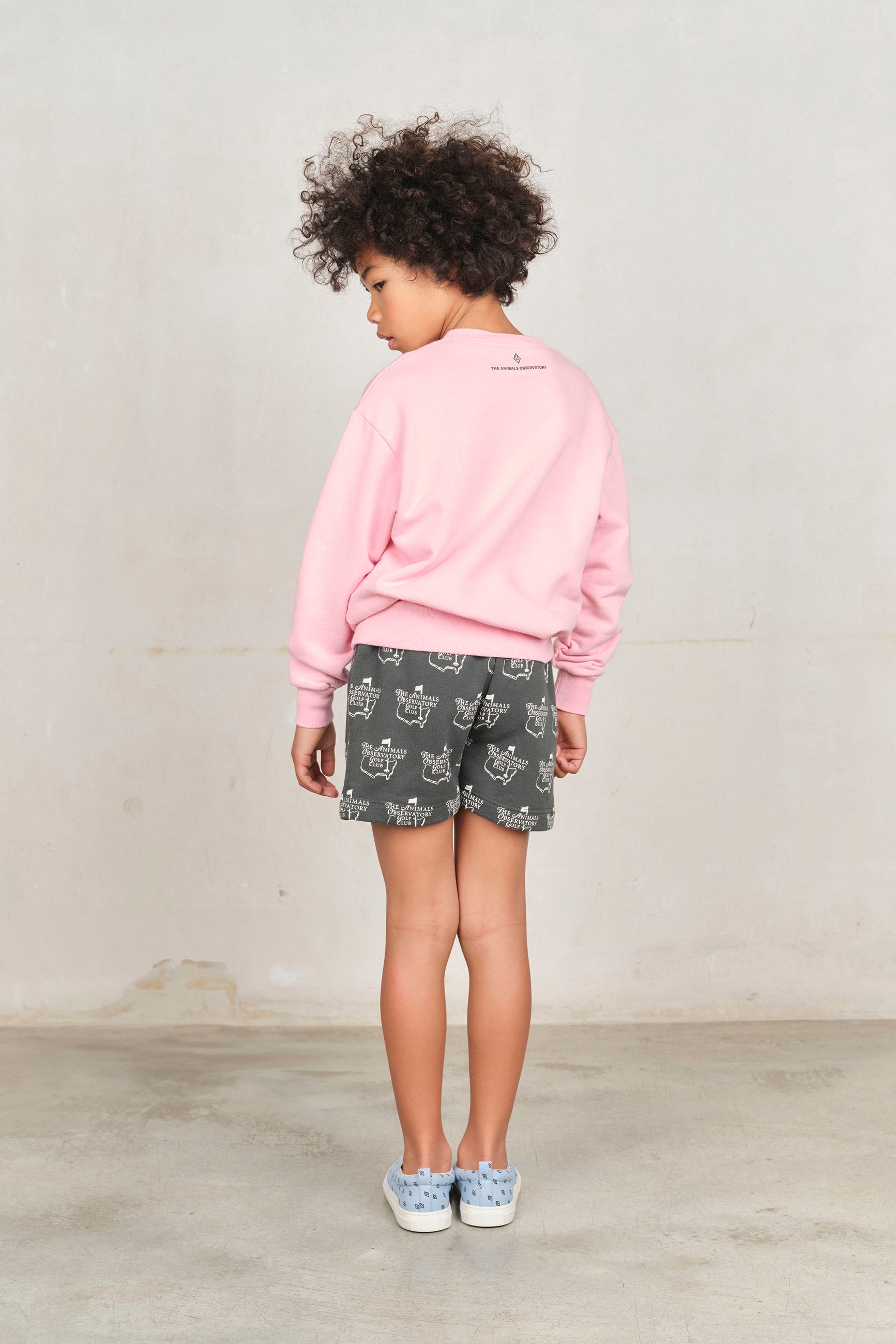 Pink Sunset Bear Sweatshirt MODEL BACK