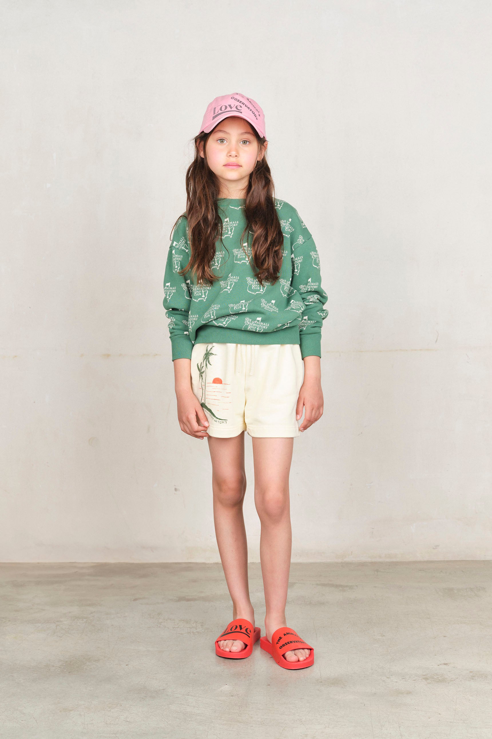 Green Cool Bear Sweatshirt MODEL FRONT