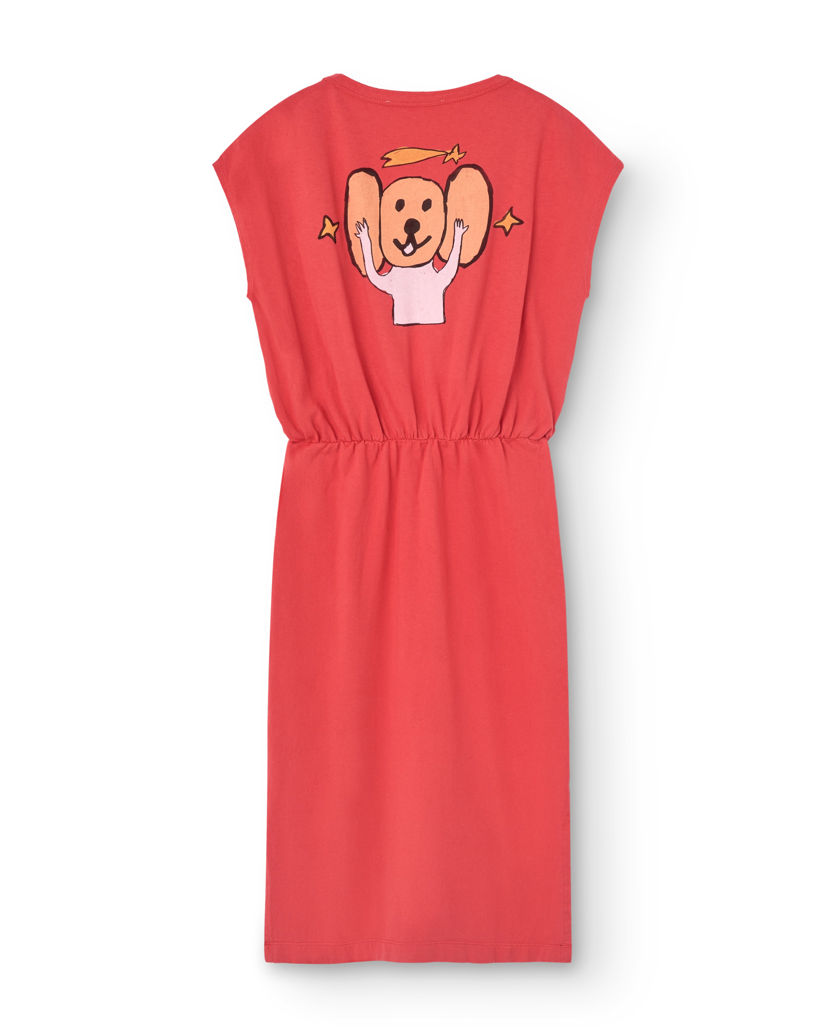 Red Orca Midi Dress PRODUCT BACK