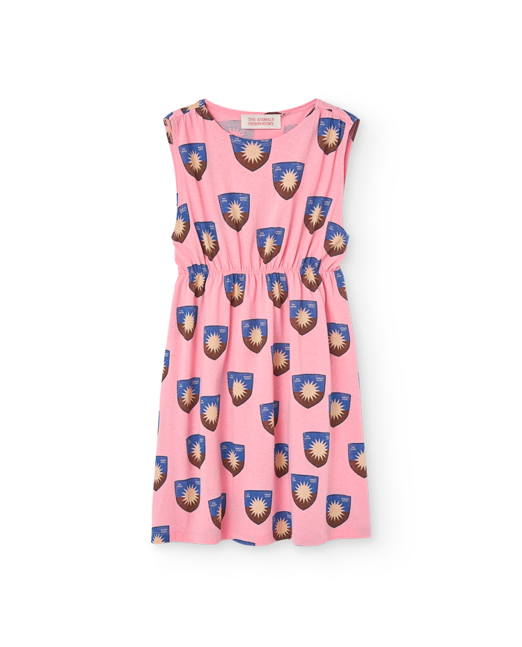 Pink Shield Jersey Marten Midi Dress COVER