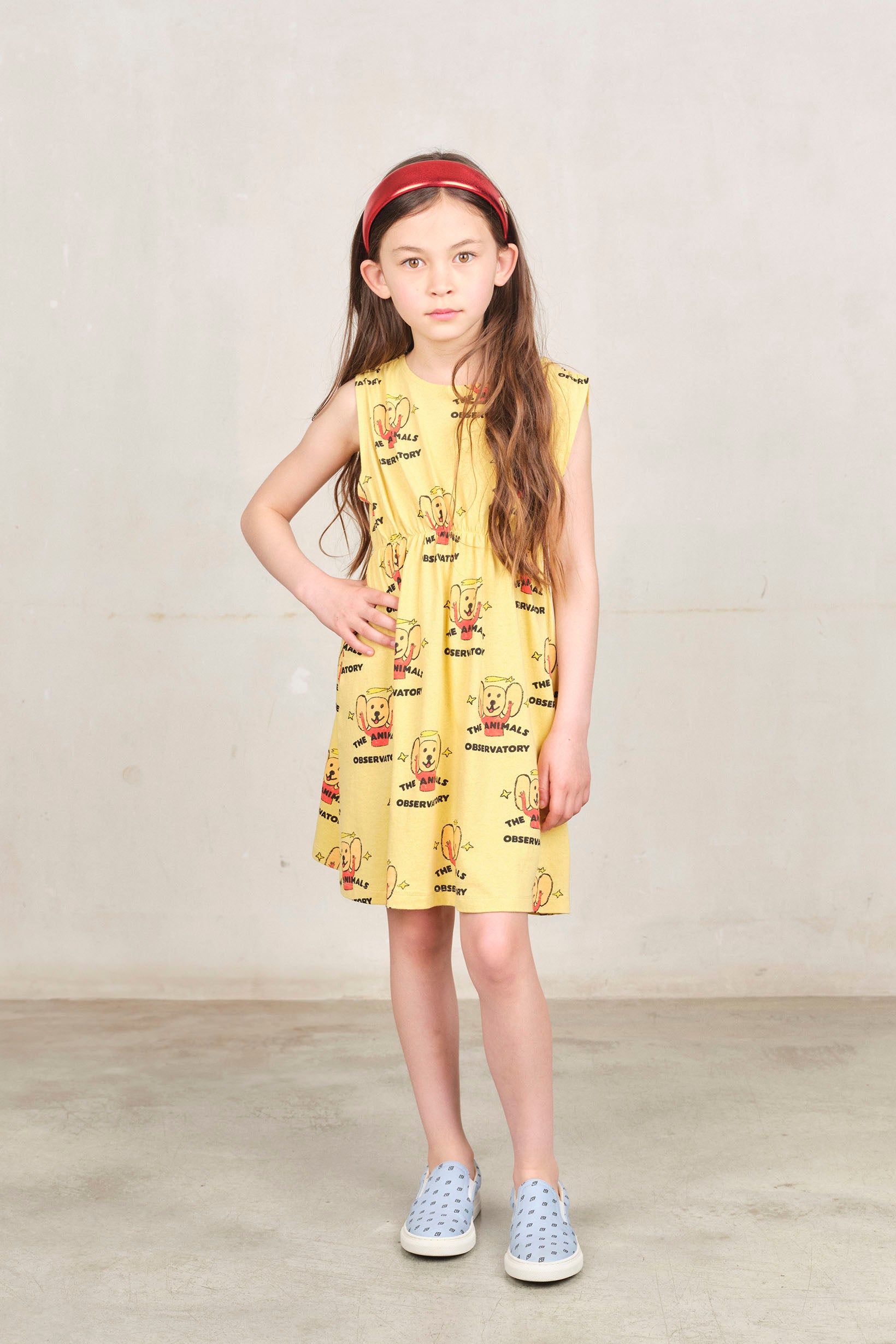 Yellow Jersey Marten Midi Dress MODEL FRONT