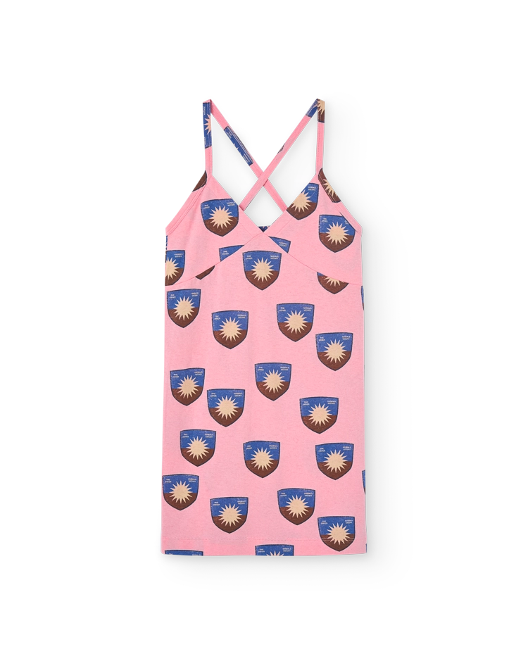 Pink Shield Otter Mini Dress COVER