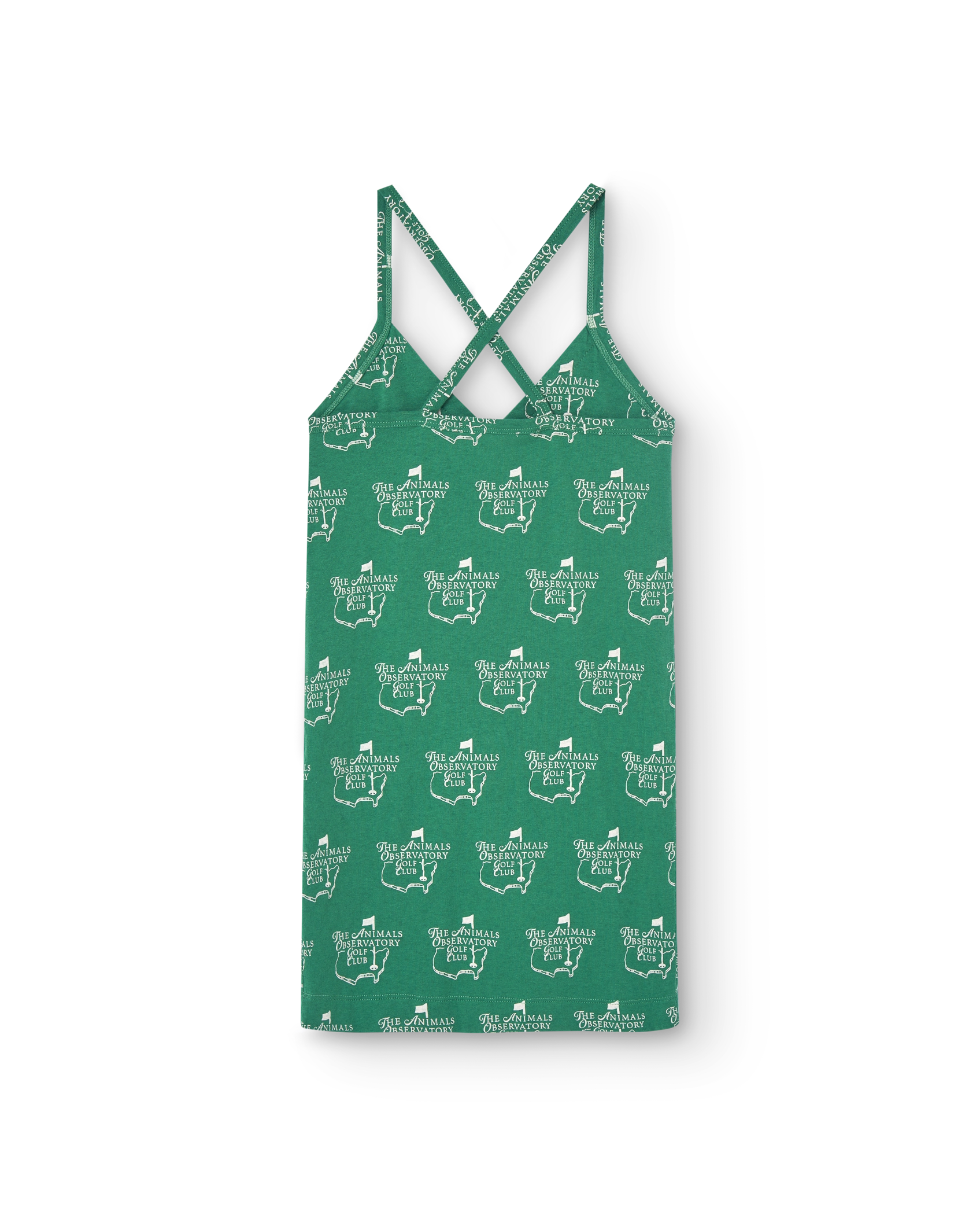 Green Cool Otter Mini Dress PRODUCT BACK