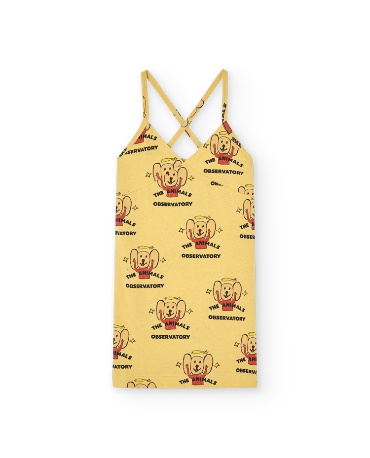 Yellow Otter Mini Dress COVER