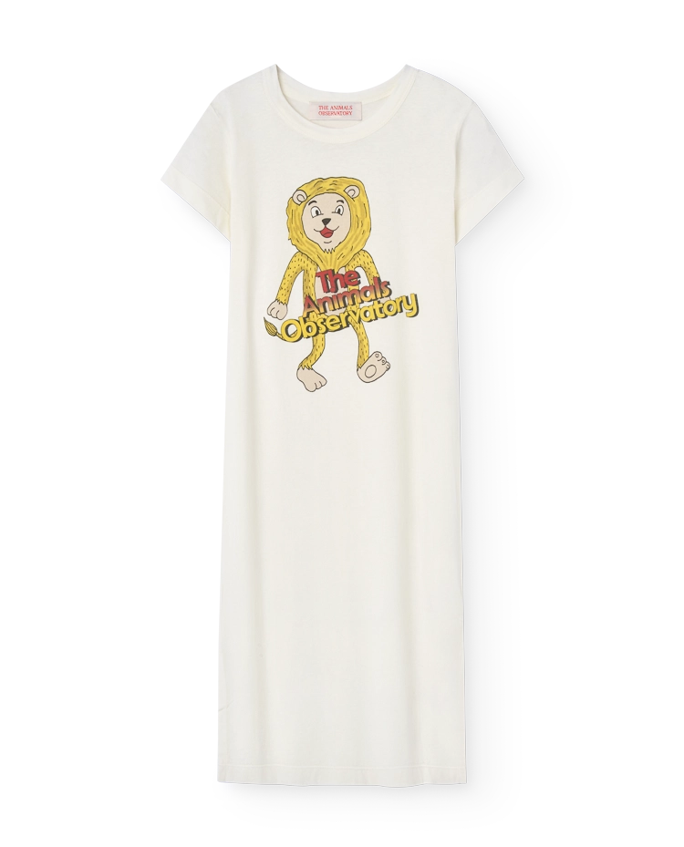 White Lion Gorilla Maxi Dress COVER